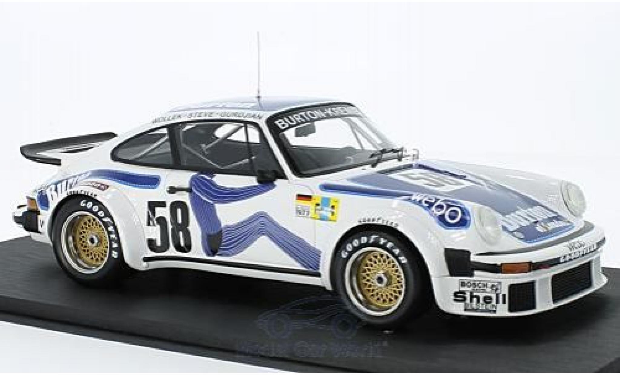 Porsche 934 1977 1/18 Top Speed No.58 Kremer Racing 24h Le Mans 1977 B.Wollek/P.Gurdjian/Steve modelauto
