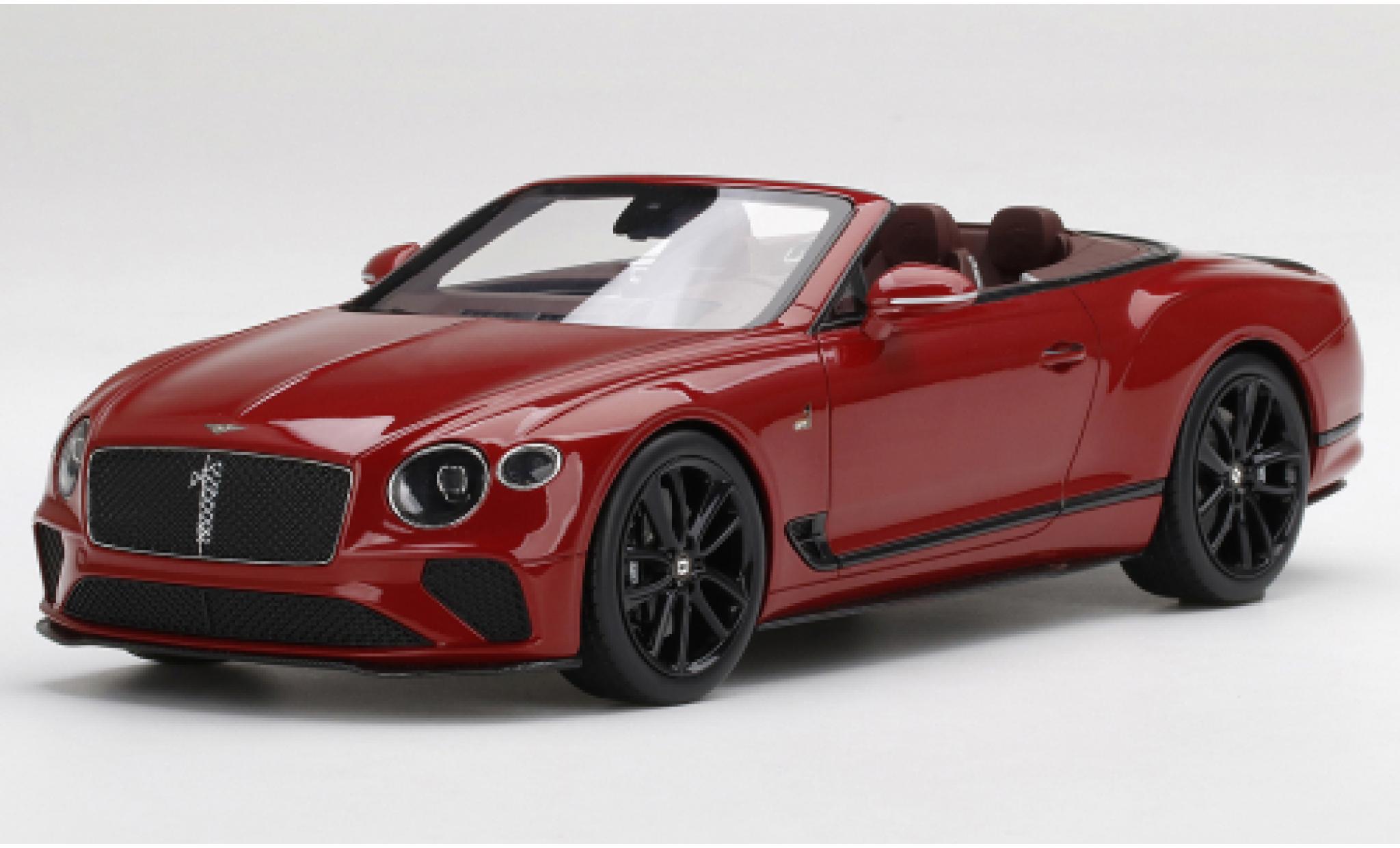 Bentley Continental 1/18 Top Speed GT Cabriolet Mulliner Number 1 Edition metallic rood modelauto
