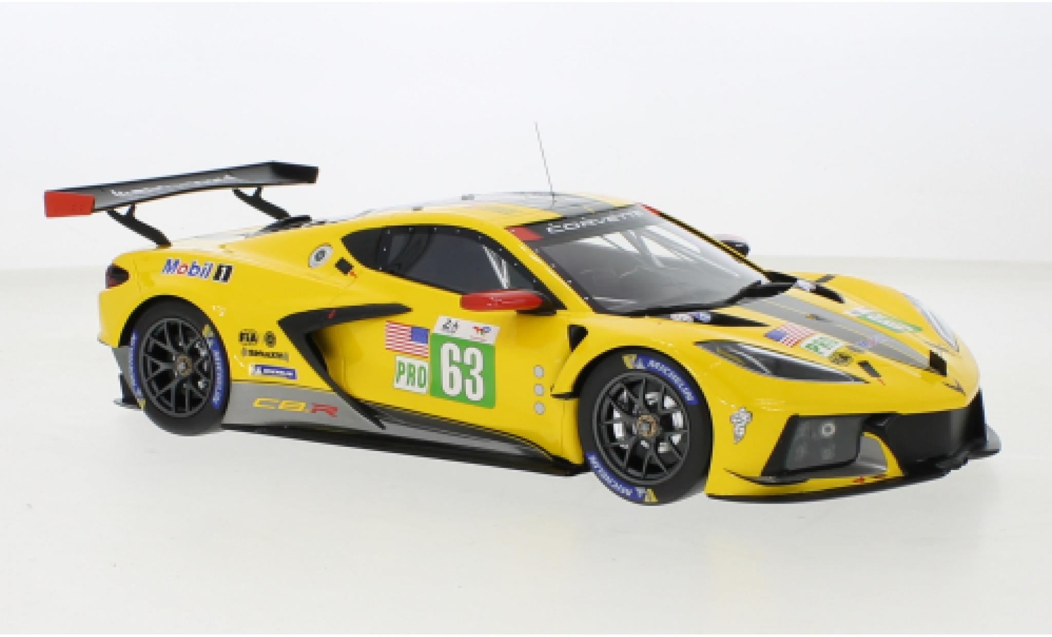 Chevrolet Corvette 1/18 Top Speed C8.R No.63 24h Le Mans 2022 modelauto