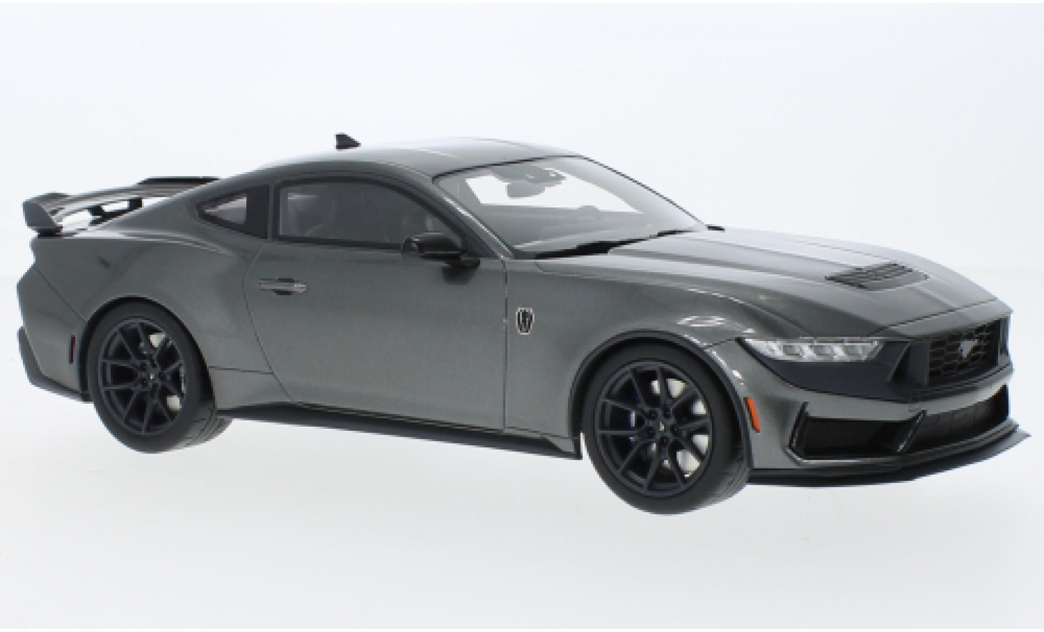 Ford Mustang 1/18 Top Speed Dark Cheval grijs 2024 modelauto