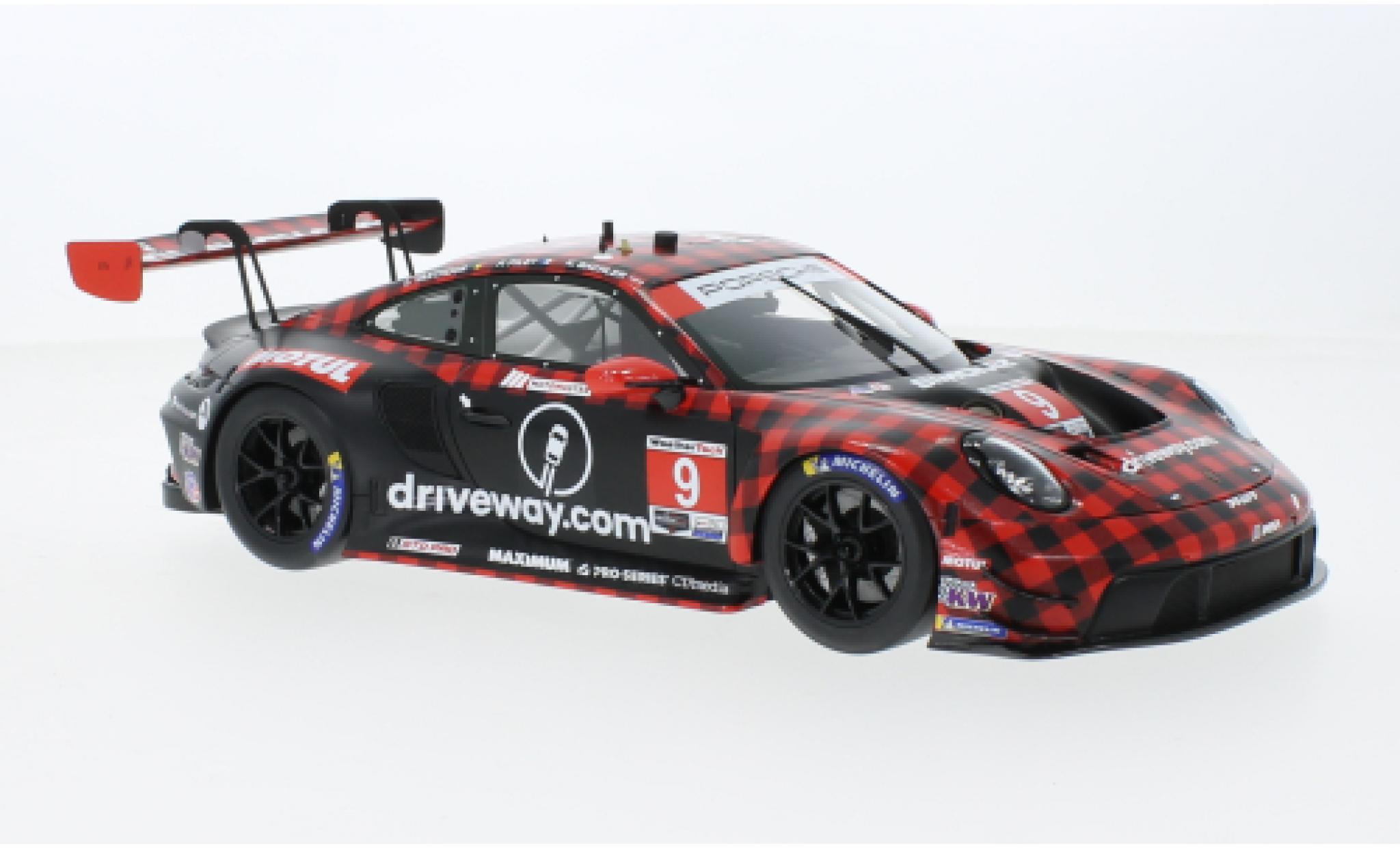Porsche 992 GT3 R 1/18 Top Speed 911  No.9 Pfaff Motorsport IMSA 12h Sebring 2023 modelauto