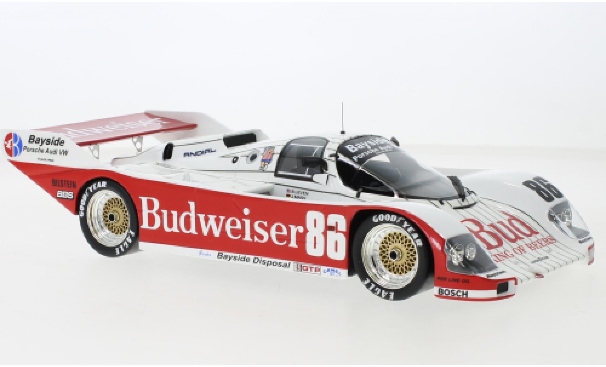 Porsche 962 1987 1/18 Top Speed No.86 Bayside Disposal Racing Budweiser IMSA 12h Sebring modelauto