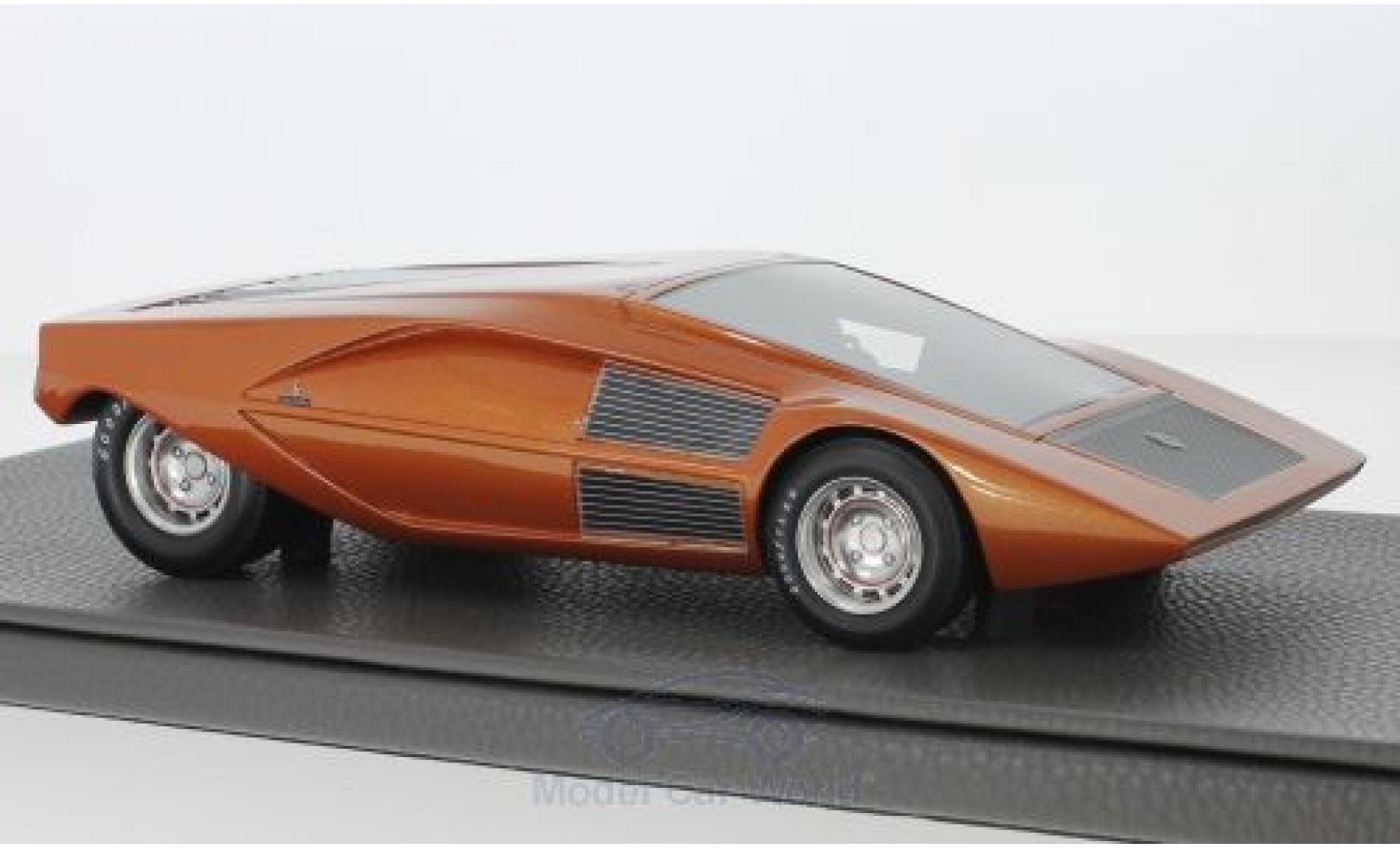 Lancia Stratos 1/18 Topmarques Collectibles Zero Concept metallic oranje 1970 modelauto