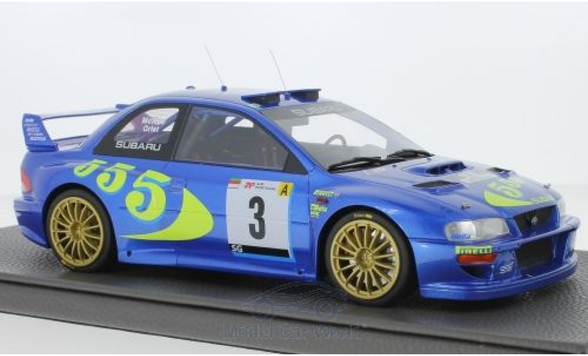 Subaru Impreza 1/18 Topmarques Collectibles S4 WRC No.3 Rallye WM Rallye San Remo 1998 C.McRae/N.Grijst modelauto