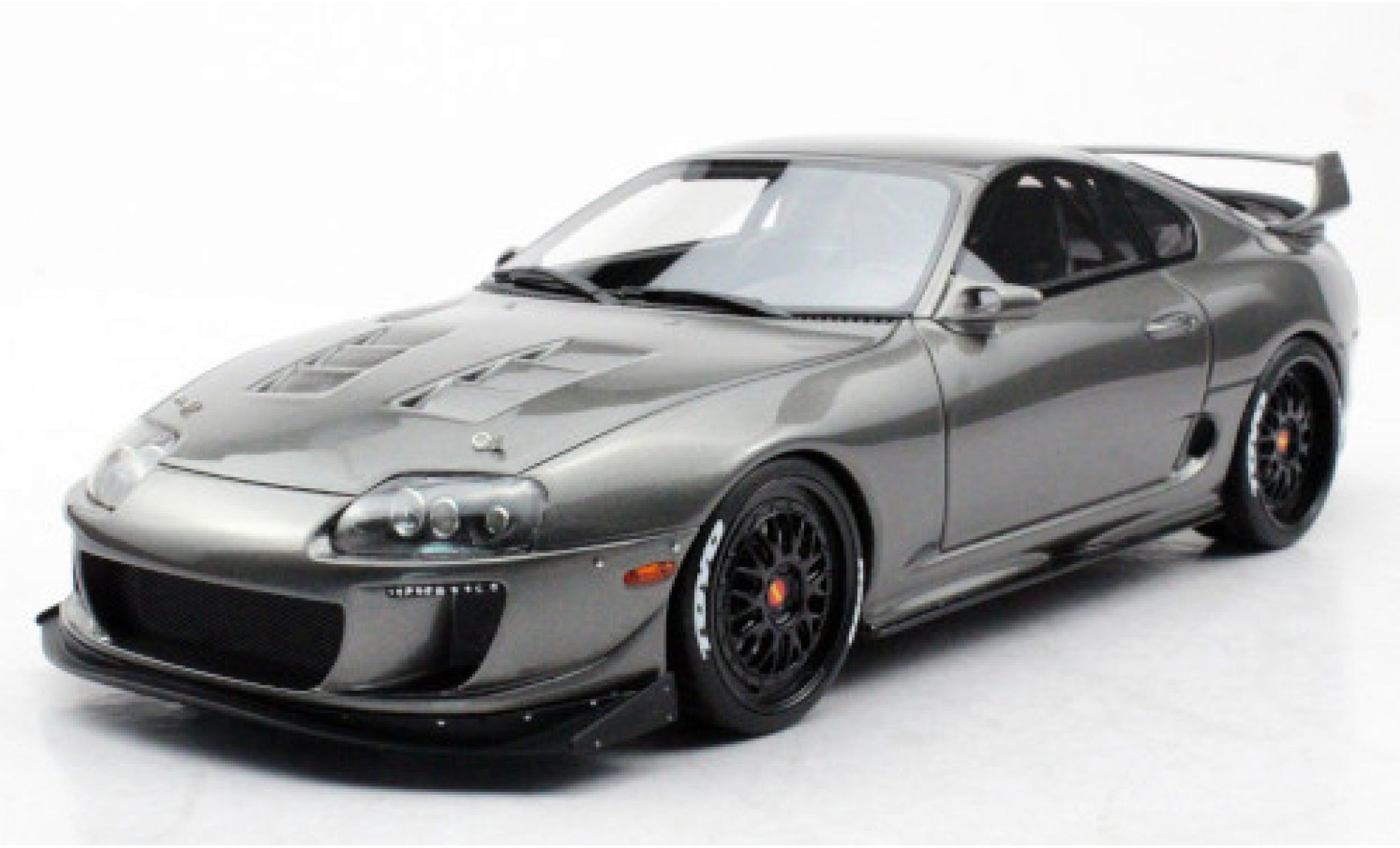 Toyota Supra 1/18 Topmarques Collectibles Enrique Munoz Twin Turbo ERM metallic grijs modelauto