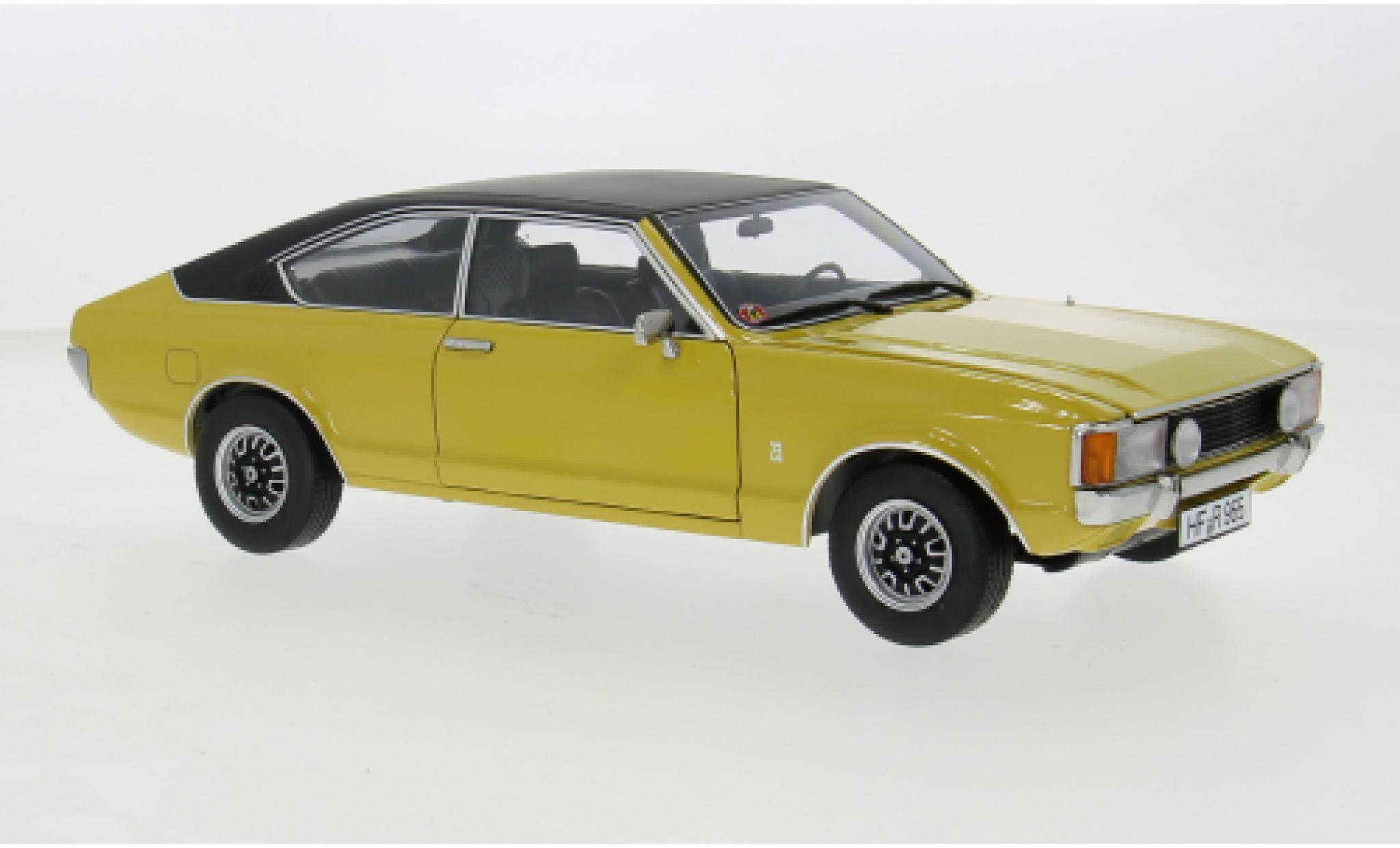 Ford Granada 1/18 Touring Consul Coup&eacute; Serie 2 geel/zwart 1975 1:18 modelauto