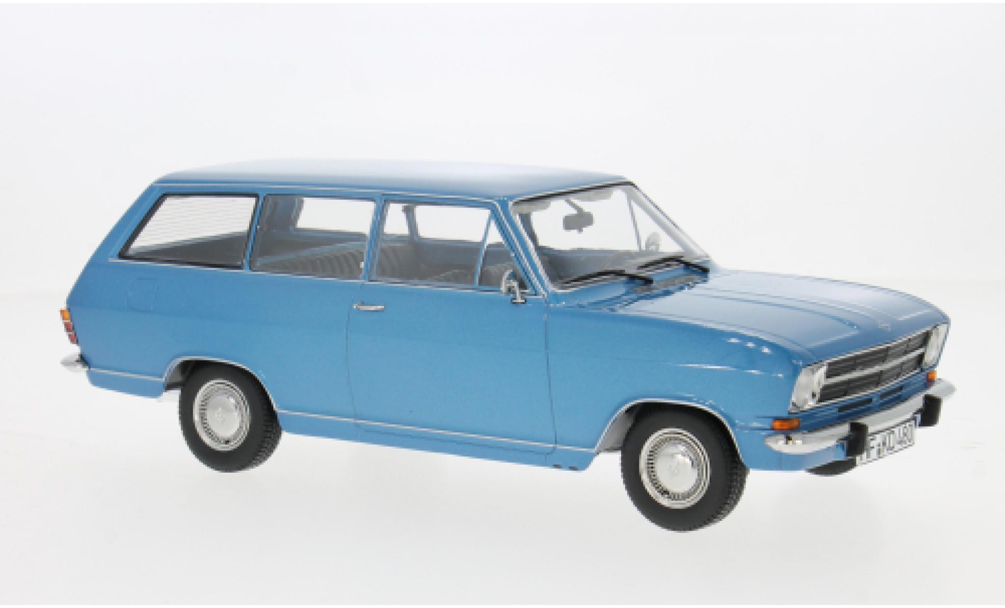 Opel Kadett 1/18 Touring B Caravan blauw 1972 1:18 modelauto