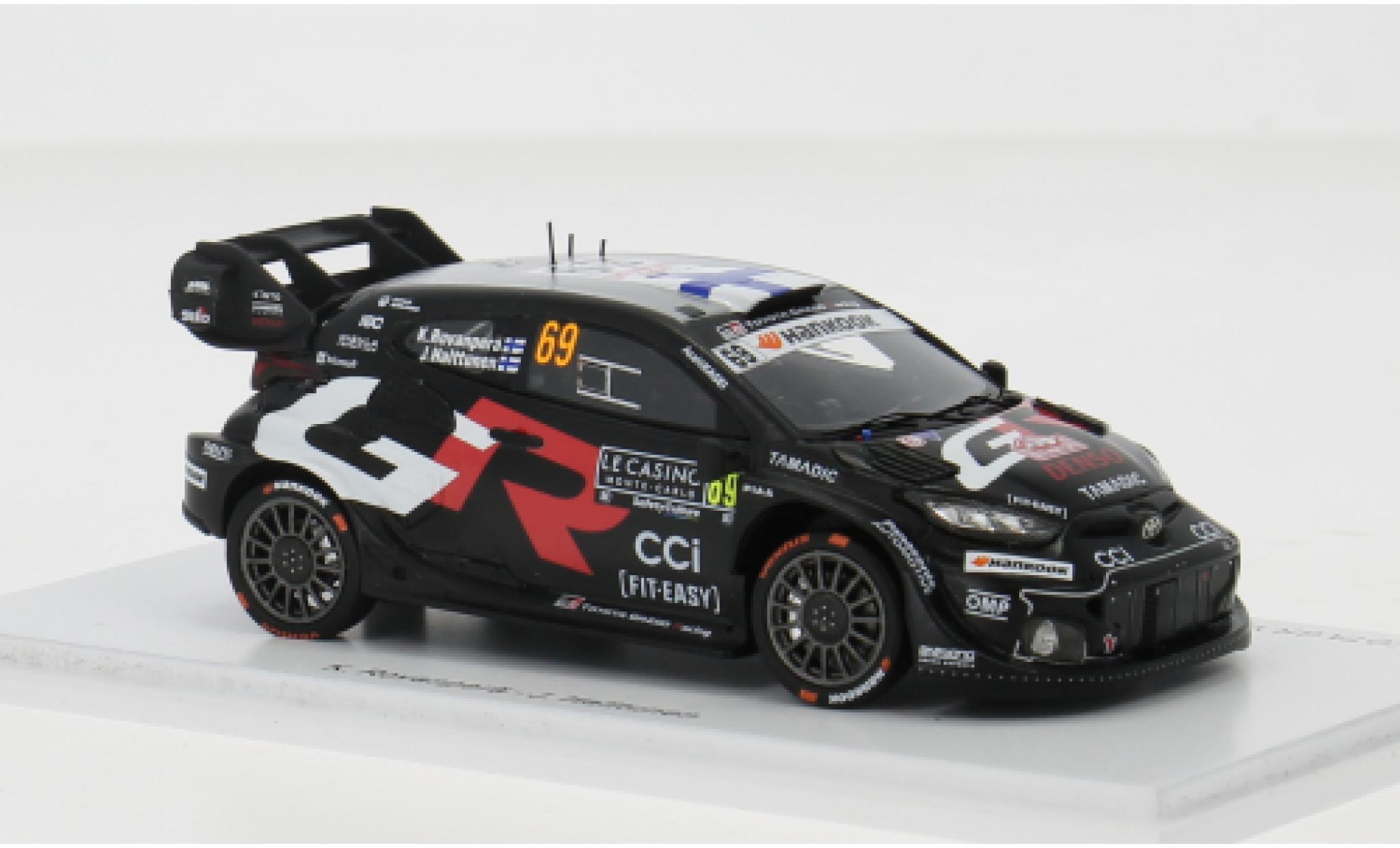 Toyota Yaris 1/43 Spark GR Rally 1 Rally Monte Carlo 2025 #69 K.Rovanper&auml;/J.Halttunen 1:43 modelauto