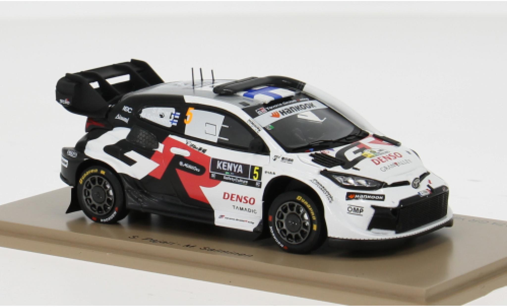 Toyota Yaris 1/43 Spark GR Rally 1 Rallye Safari 2025 #5 S.Pajari/M.Salminen 1:43 modelauto