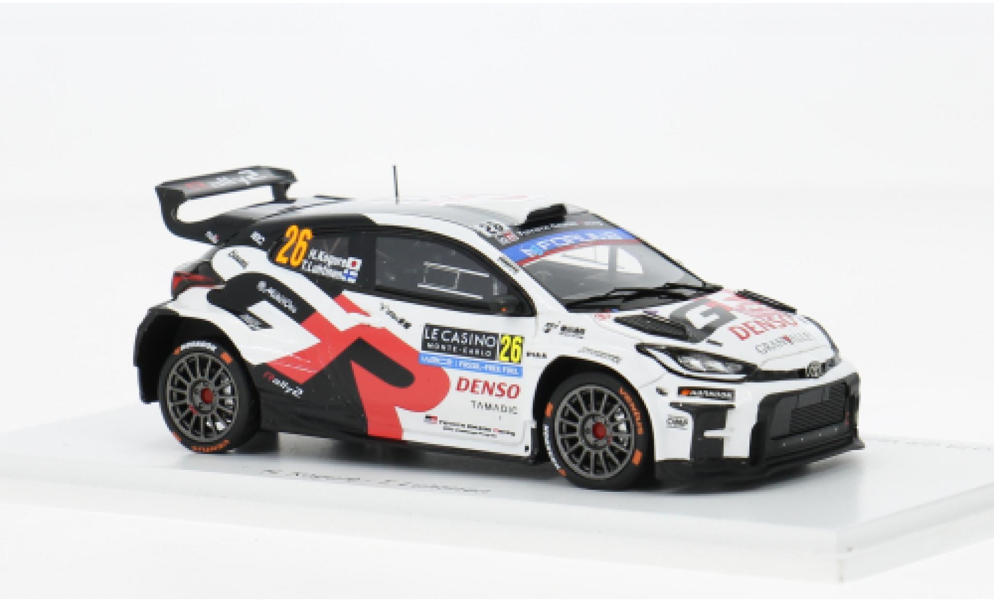 Toyota Yaris 1/43 Spark GR Rally 2 Rally Monte Carlo 2025 #26 H.Kogure/T.Luhtinen 1:43 modelauto
