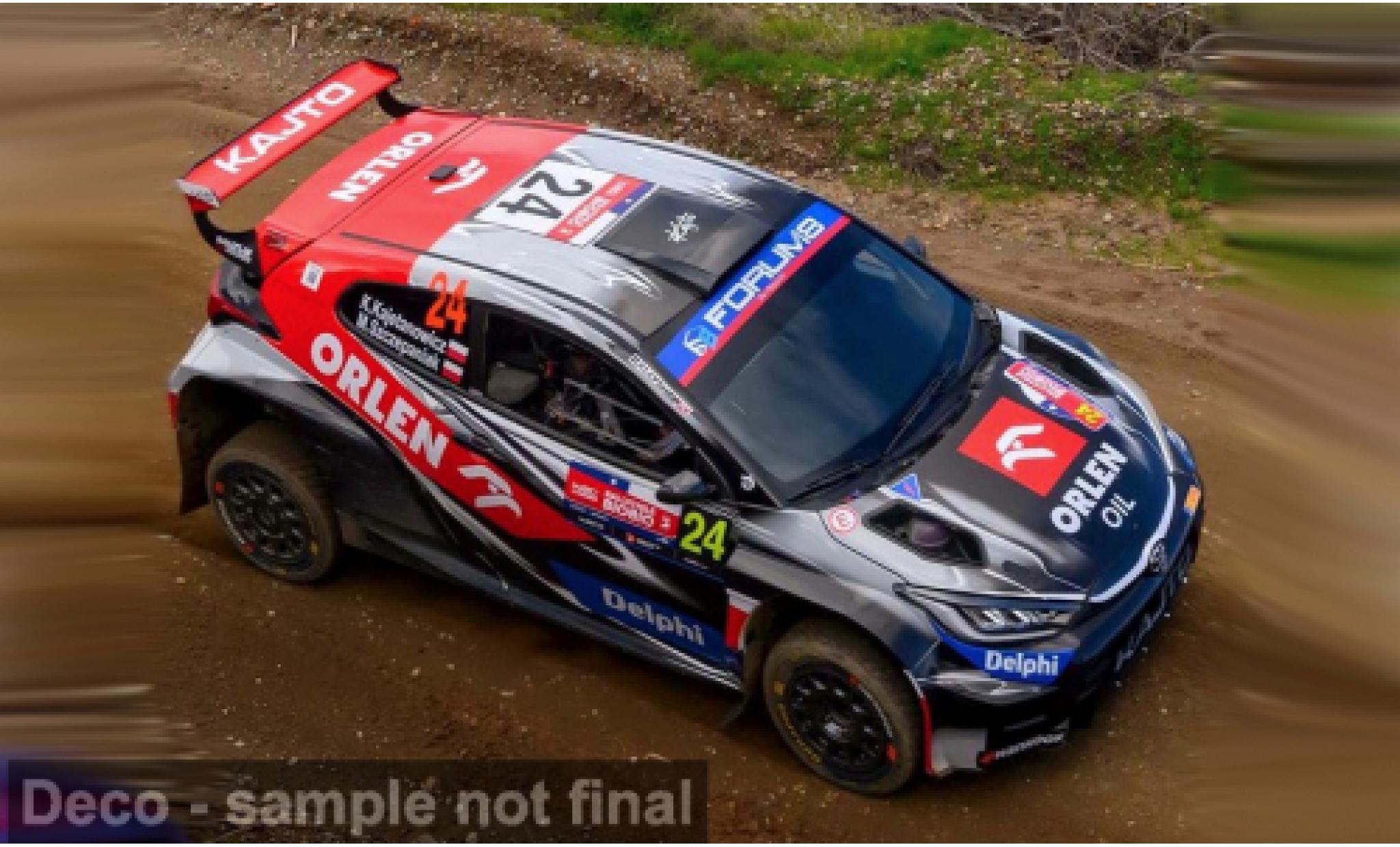 Toyota Yaris 1/43 IXO GR Rally 2 Rallye Chile 2025 #24 K.Kajetanowicz/M.Szczepaniak 1:43 modelauto