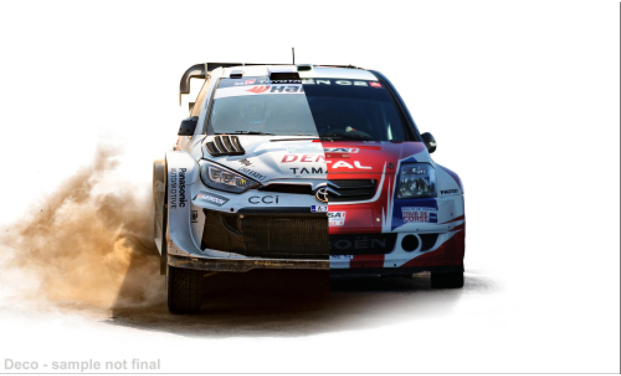 Toyota Yaris 1/43 IXO GR Rally1 + Citroen C3 Rally2 2025 1:43 modelauto