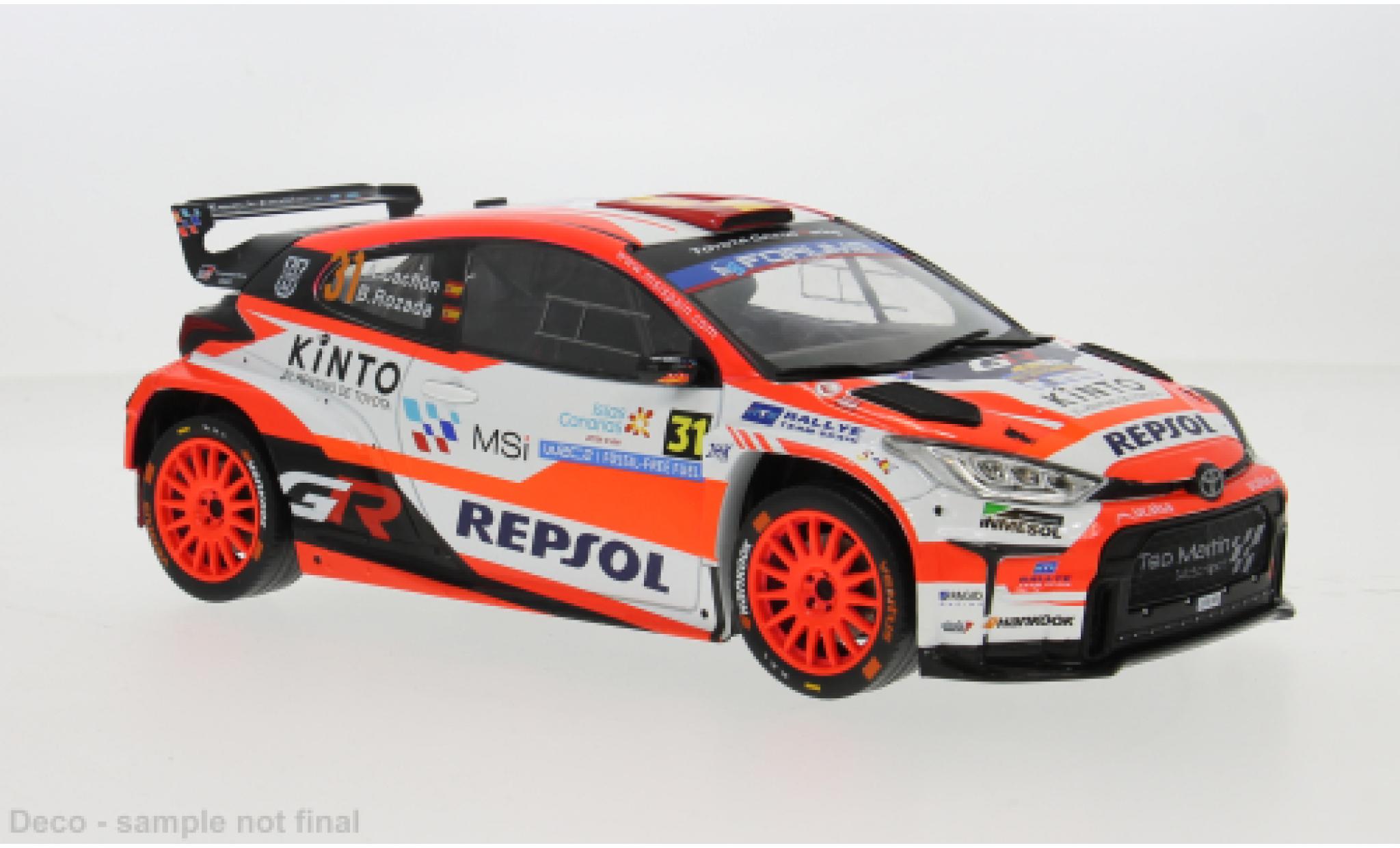 Toyota Yaris 1/18 IXO GR Rally2 Rally Islas Canaris 2025 #31 A.Cachon/A.Dumand 1:18 modelauto