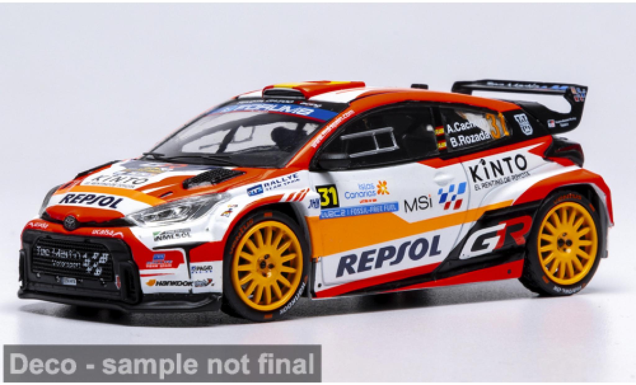 Toyota Yaris 1/43 IXO GR Rally2 Rally Islas Canaris 2025 #31 A.Cachon/A.Dumand 1:43 modelauto