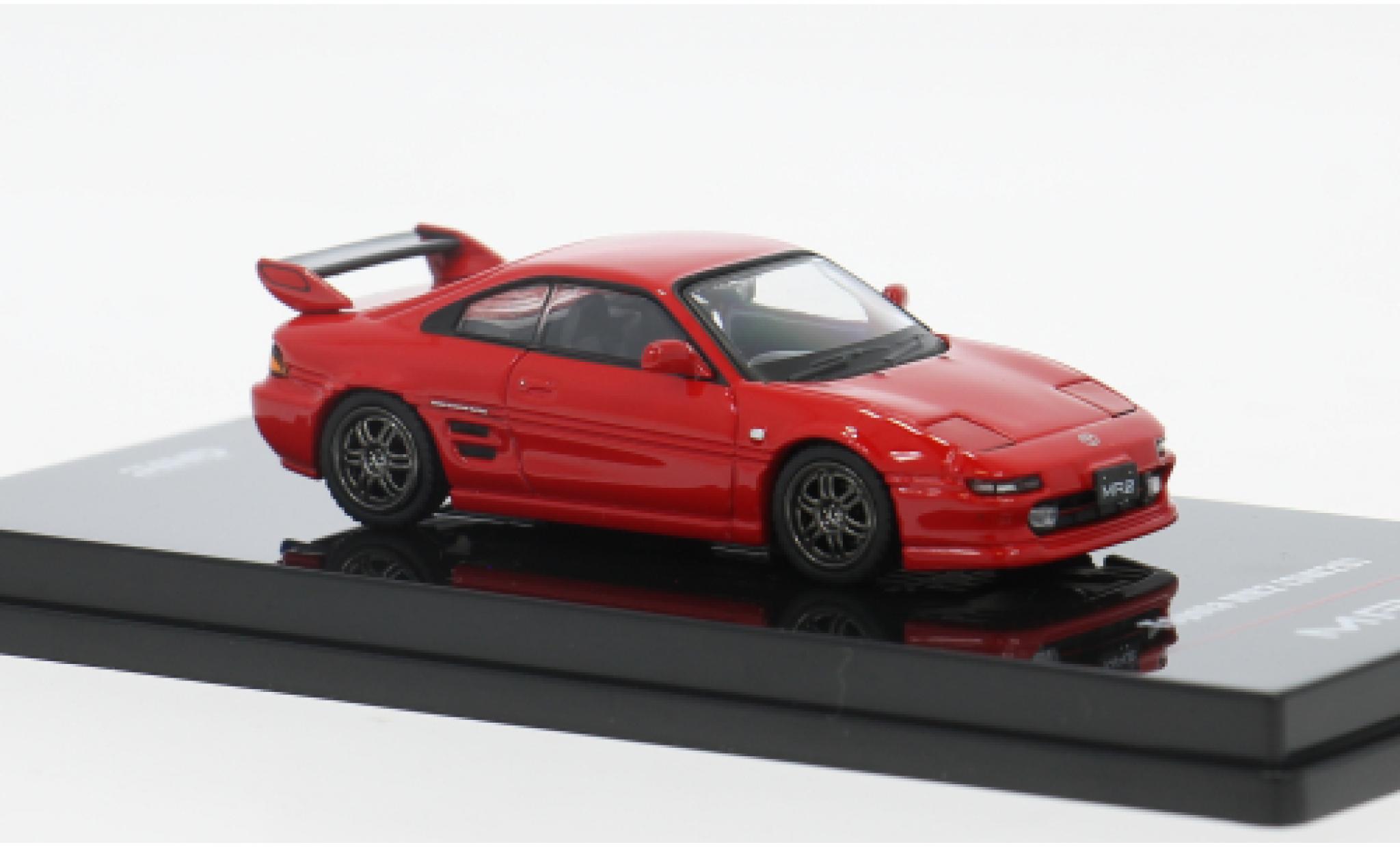 Toyota MR 1/64 INNO64 2 (SW20) rood 1:64 modelauto