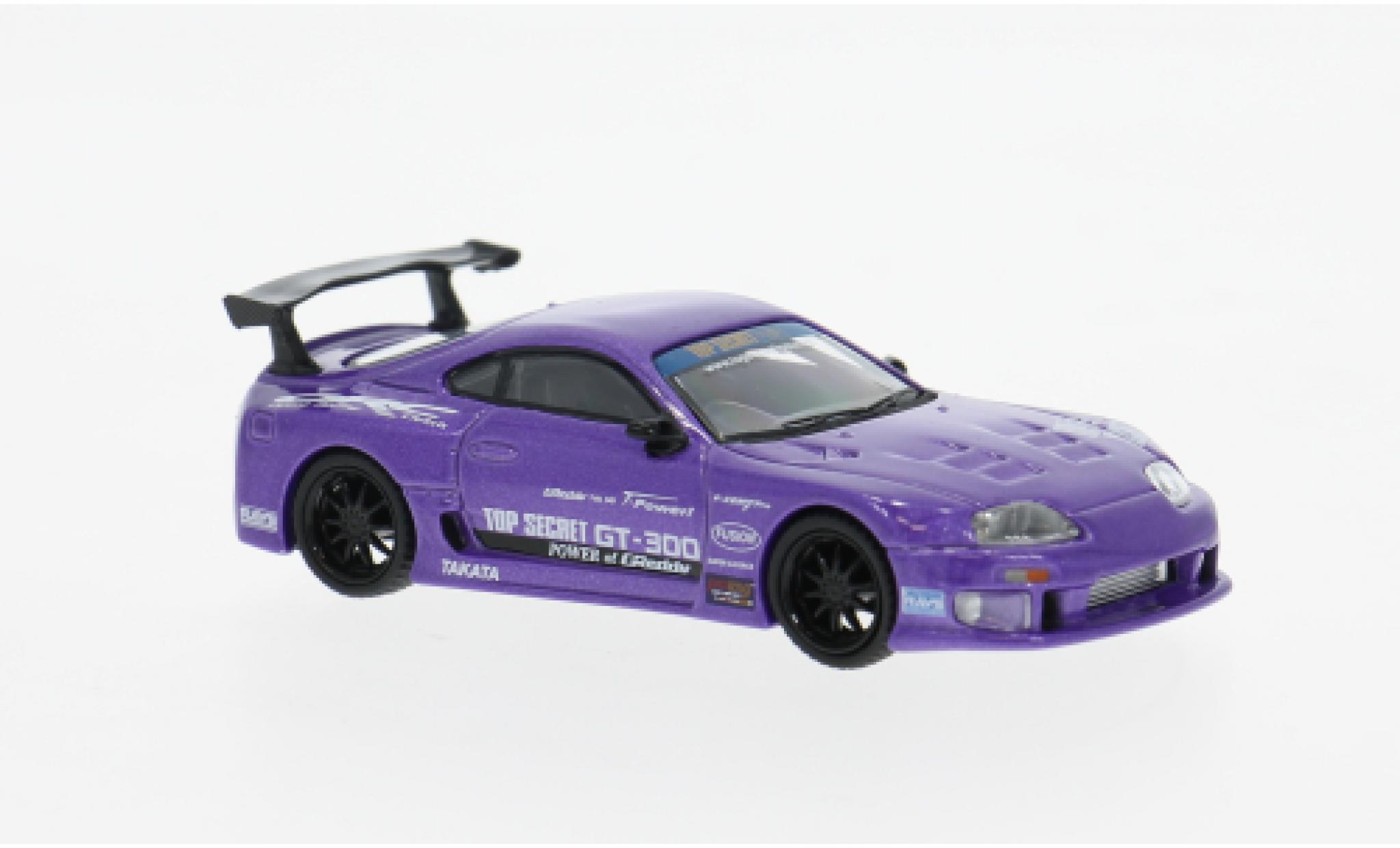 Toyota Supra 1/64 Mini GT (A80) Top Secret GT-300 paars 2014 1:64 modelauto