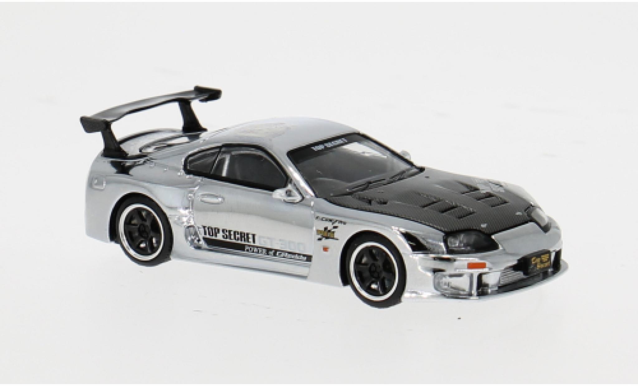 Toyota Supra 1/64 Pop Race GT300 grijs 1:64 modelauto