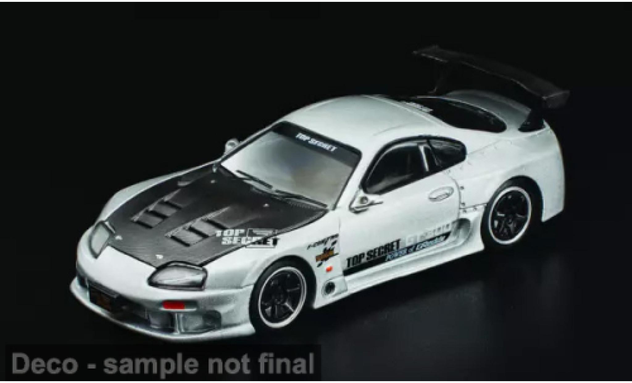 Toyota Supra 1/64 Pop Race GT300 wit 1:64 modelauto