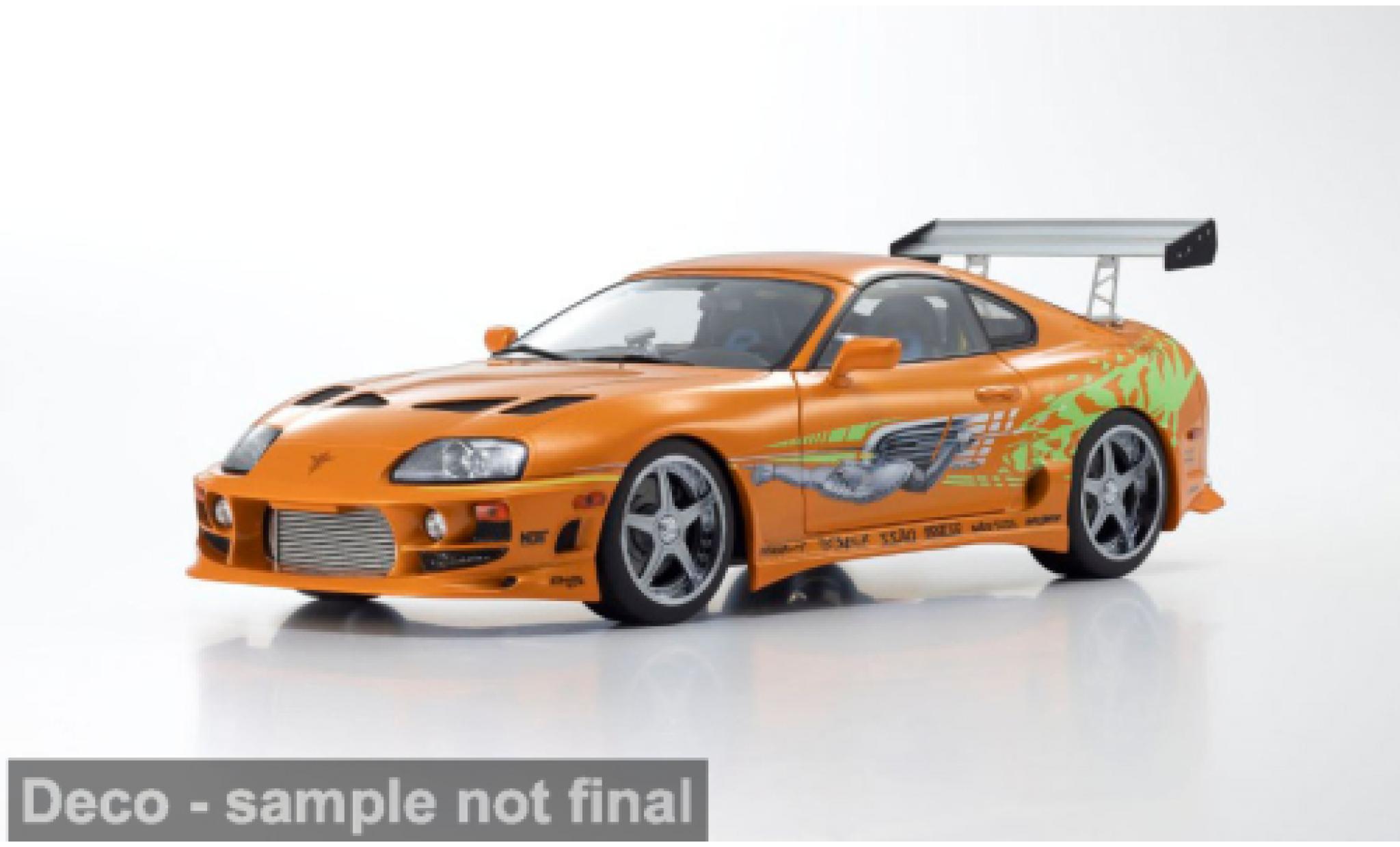 Toyota Supra 1/18 Kyosho Turbo (MA70) oranje 1:18 modelauto