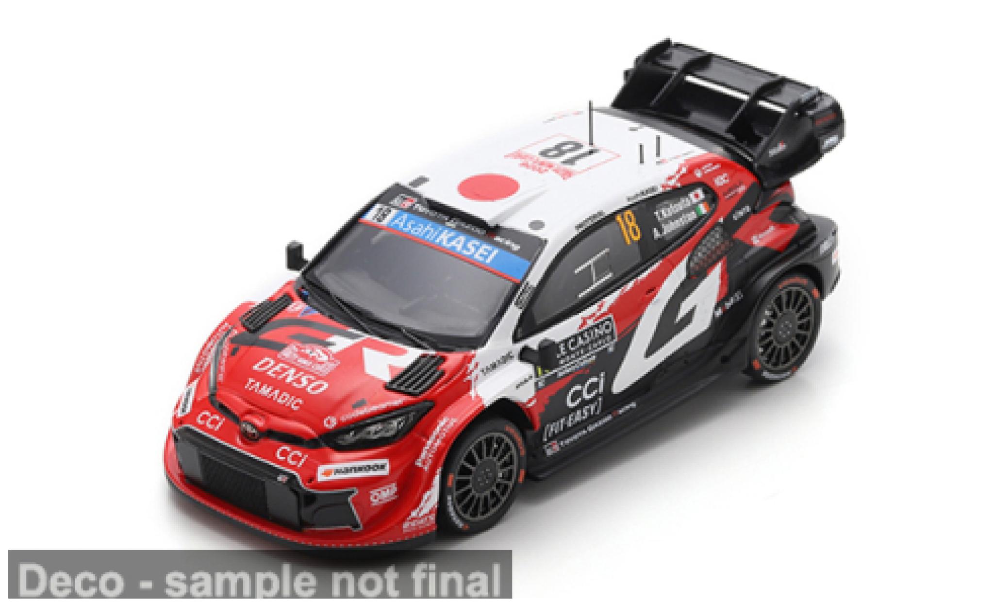 Toyota Yaris 1/43 Spark Rally 1 Rally Monte Carlo 2026 Gazoo Racing WRT #18 T.Katsuta/A.Johnston 1:43 modelauto