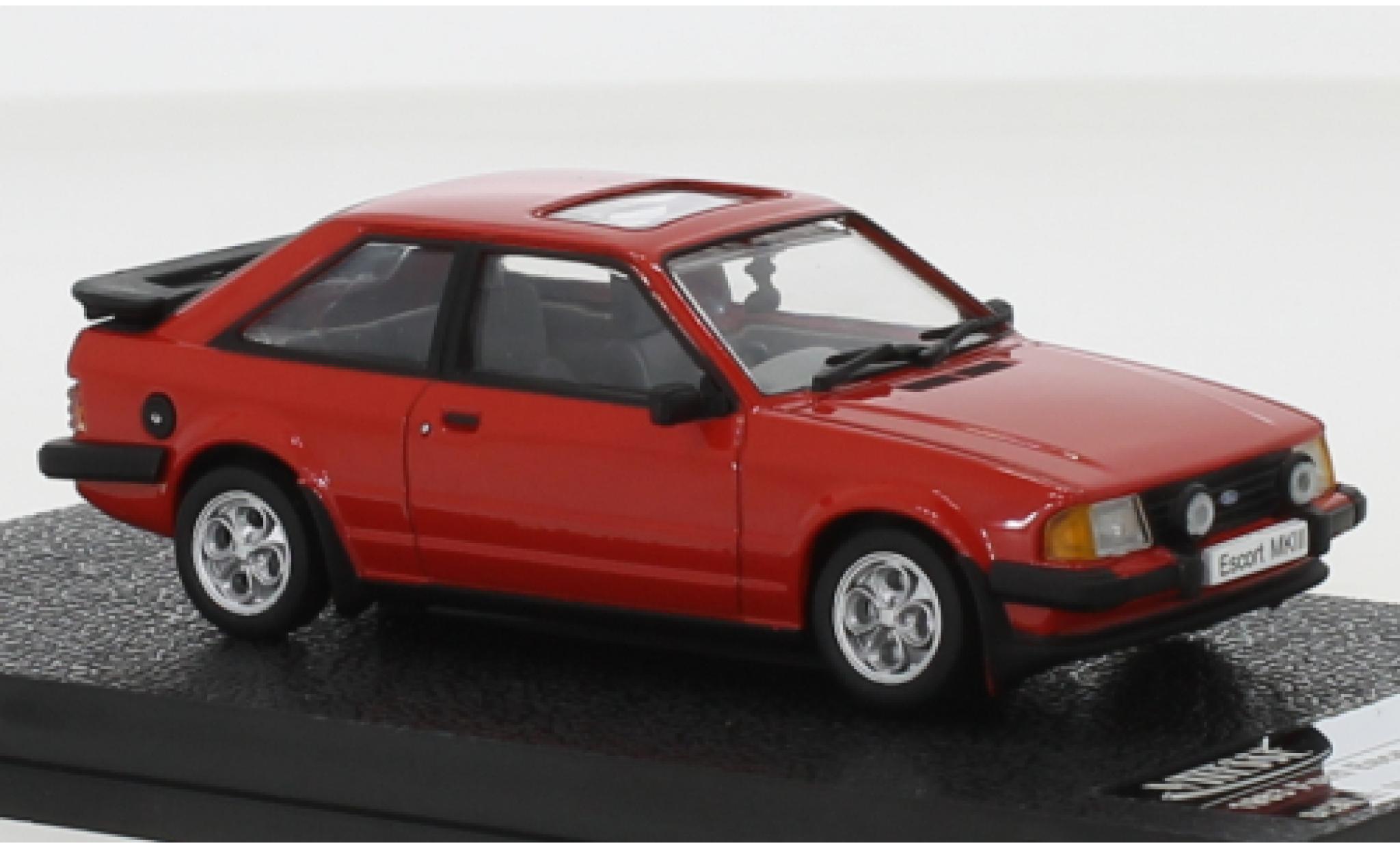 Ford Escort 1/43 Triple 9 Collection MkIII XR3i rood RHD 1983 modelauto