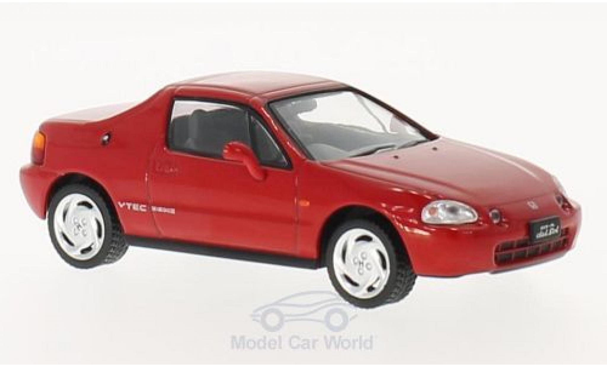 Honda CR-X 1/43 Triple 9 Collection Delsol rood RHD 1992 modelauto
