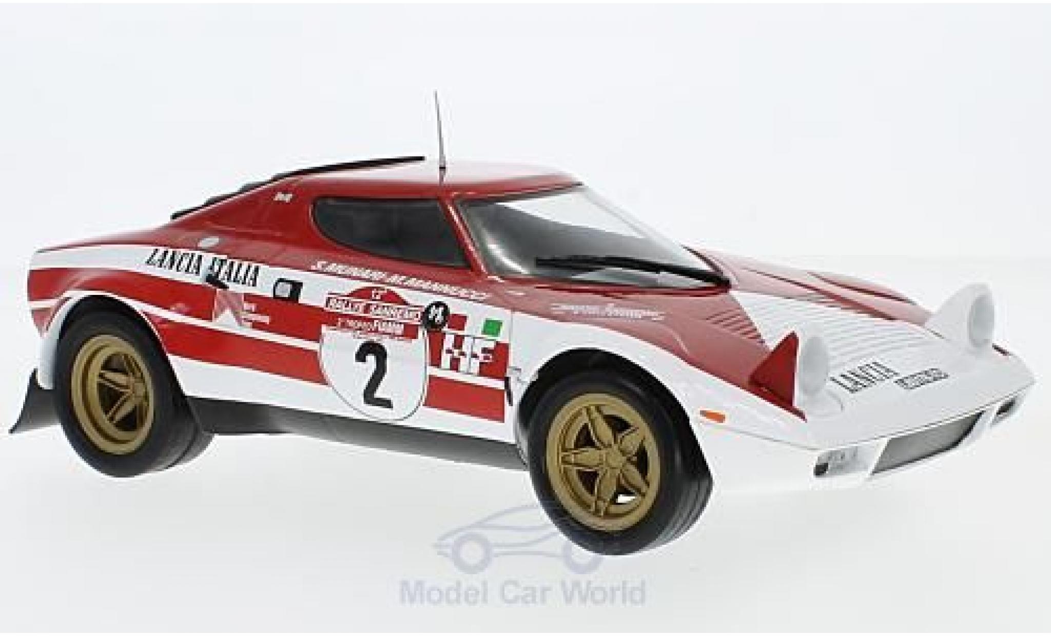 Lancia Stratos Rallye 1/18 Triple 9 Collection HF No.2 Marlboro Marlboro Rallye Sanremo 1974 mit Decals S.Munari/M.Mannucci modelauto