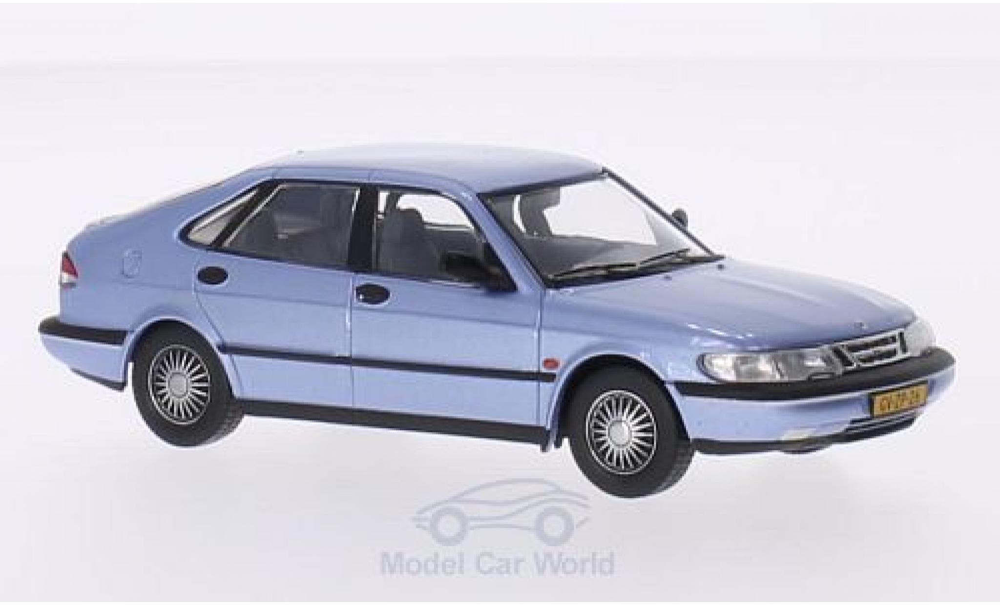 Saab 900 1/43 Triple 9 Collection V6 metallic blauw 1994 modelauto