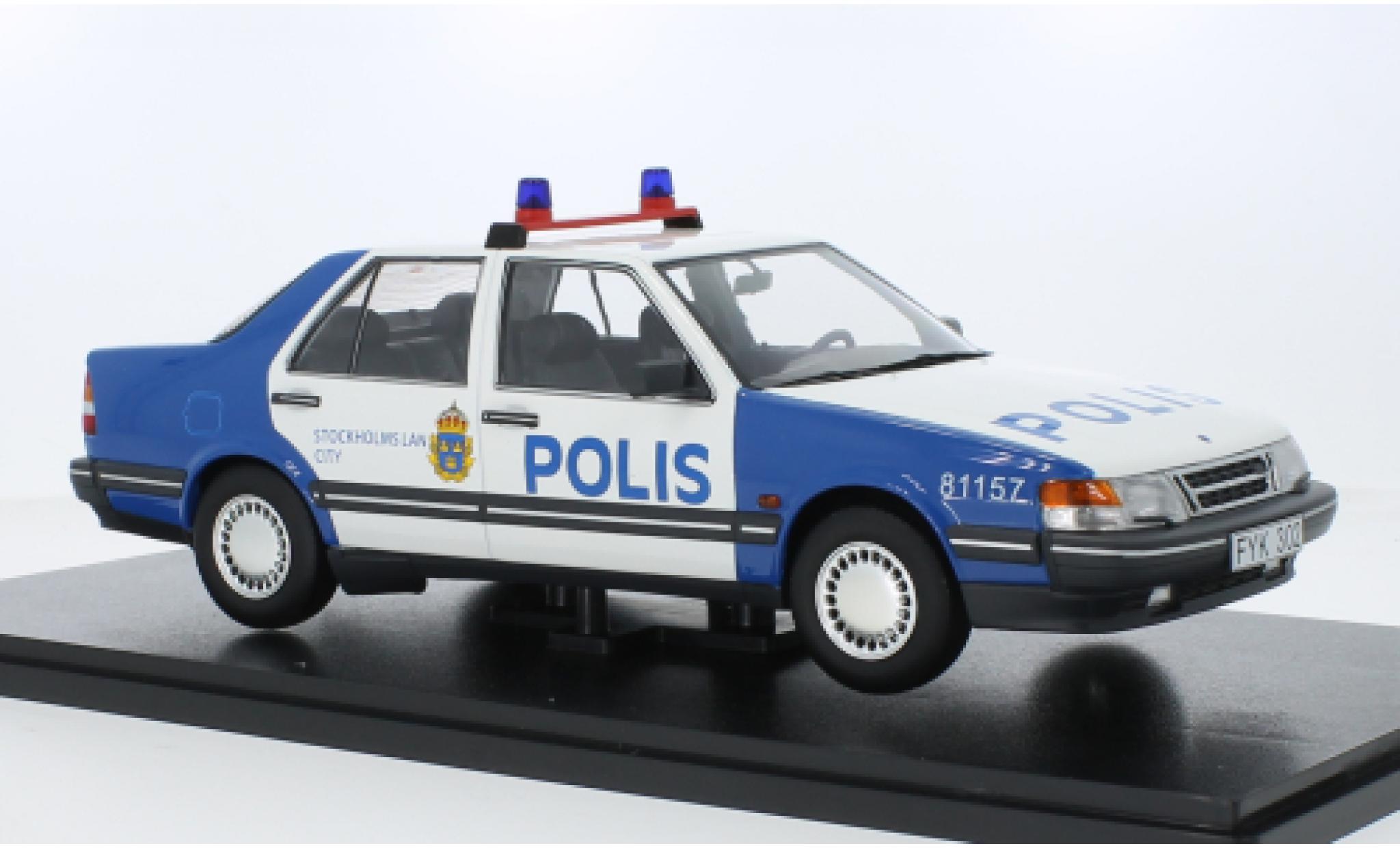Saab 9000 1/18 Triple 9 Collection CD Polis (SE) 1990 1:18 modelauto
