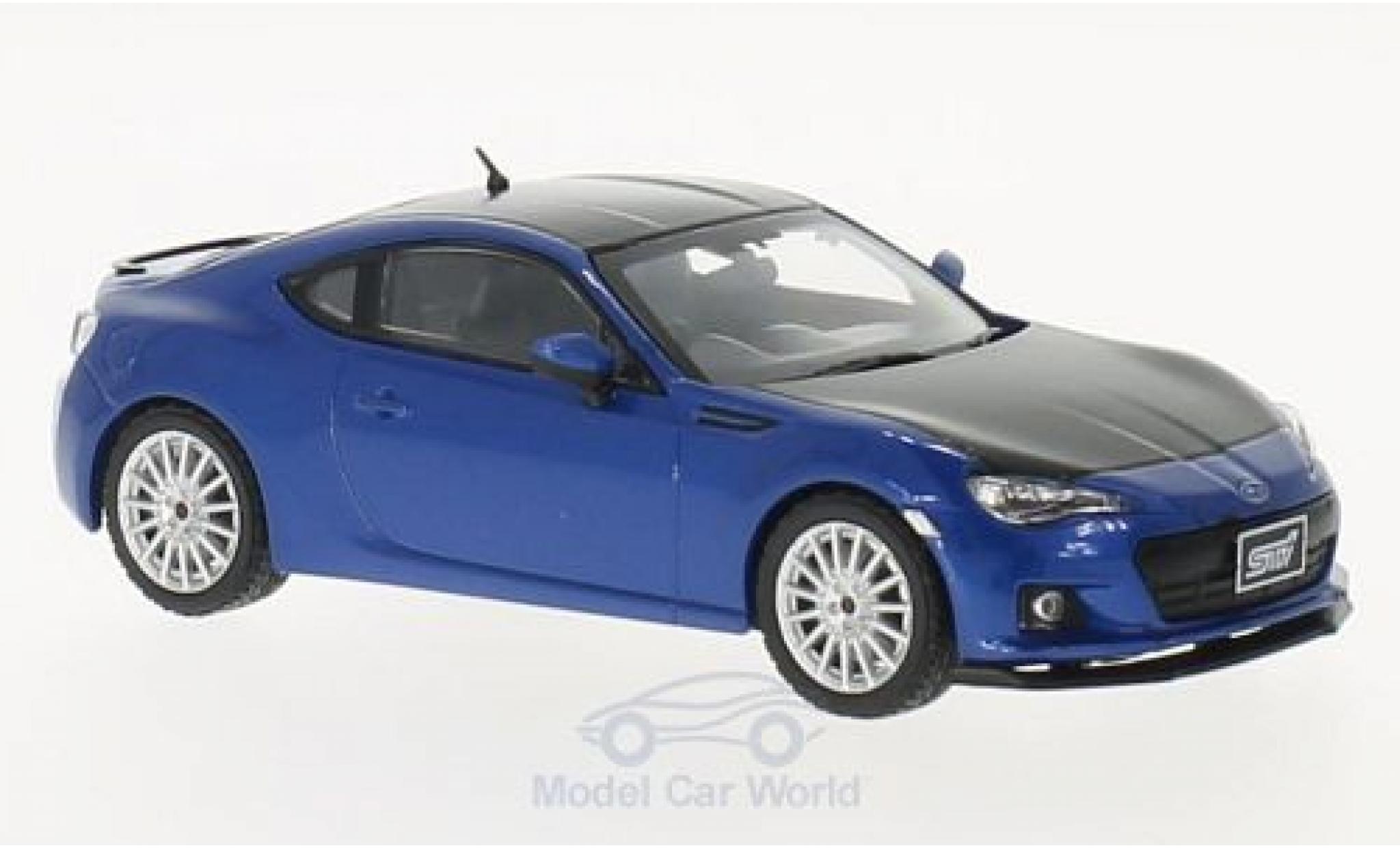 Subaru BRZ 1/43 Triple 9 Collection STI metallic blauw/carbon RHD Tokyo Autosalon 2012 modelauto