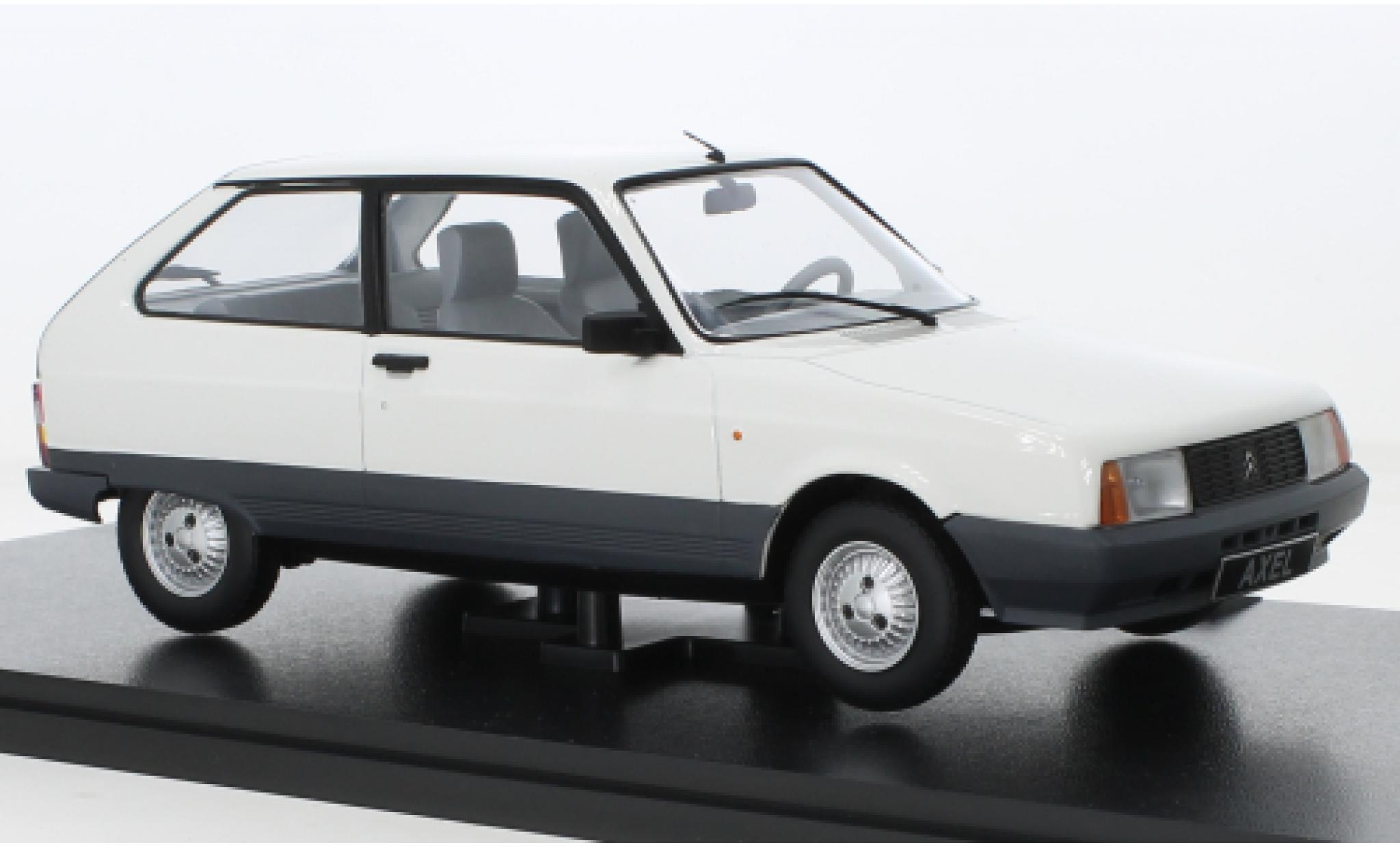 Citroen AX 1/18 Triple 9 Collection Axel 12 TRS wit 1990 modelauto