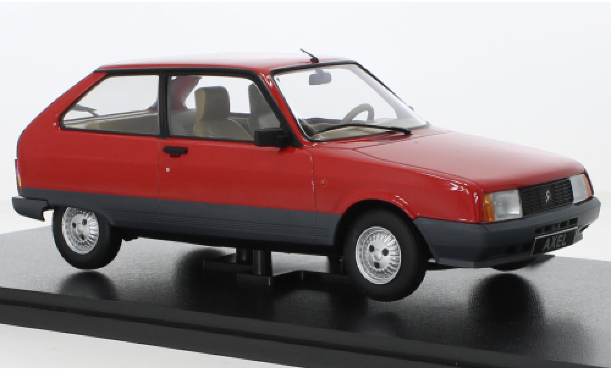Citroen AX 1/18 Triple 9 Collection Axel 12 TRS rood 1990 modelauto