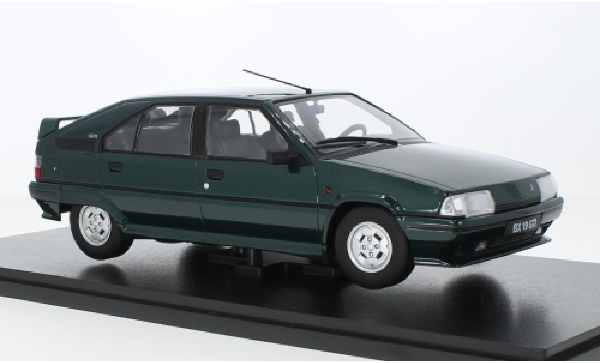 Citroen BX 1/18 Triple 9 Collection GTI metallic groen 1990 modelauto