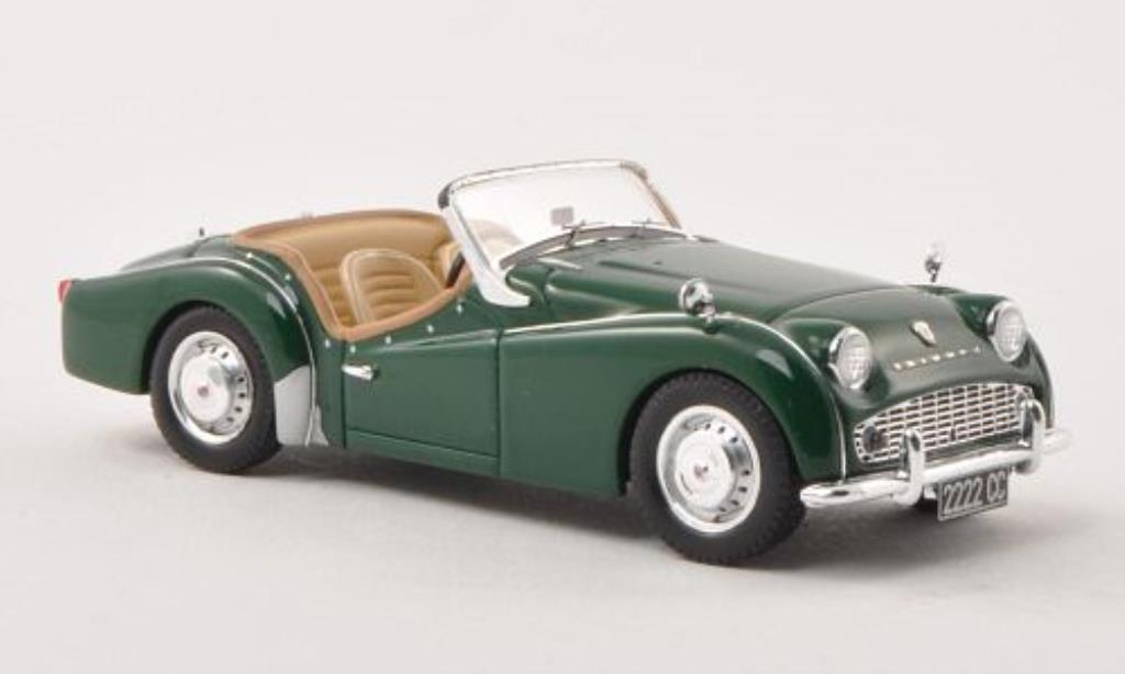 Triumph TR3 A 1/43 Spark A grun RHD 1957 modelauto