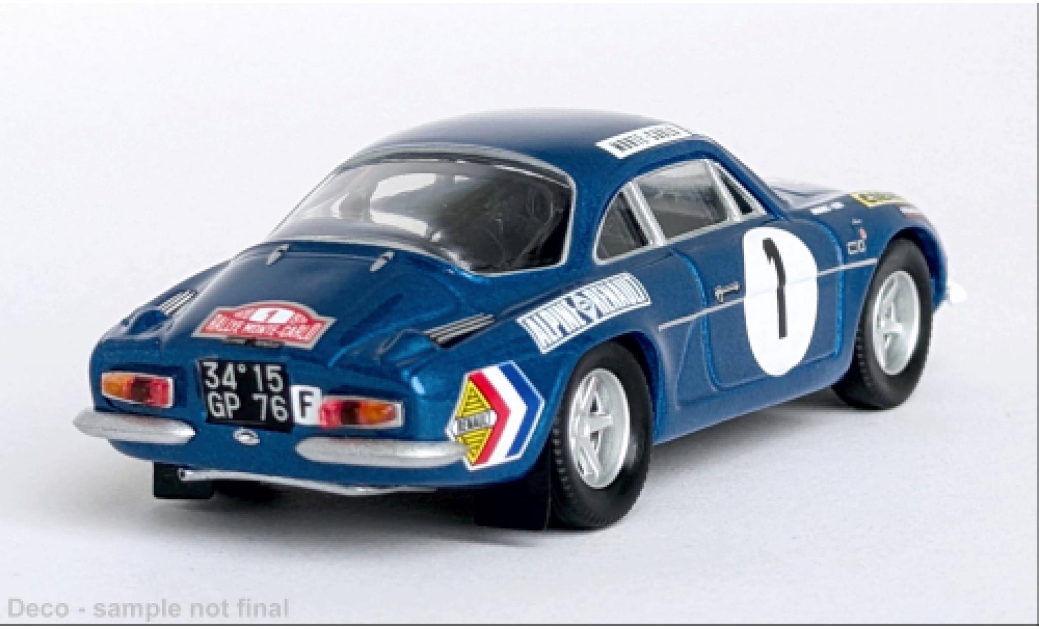 Alpine A110 1/43 Trofeu Rally Monte Carlo 1970 #1 1:43 modelauto