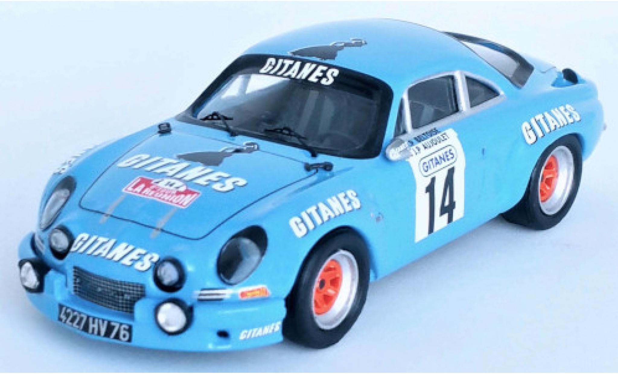 Alpine A110 1/43 Trofeu Renault No.14 Gitanes Tour Auto de la Reunion 1975 J-P.Beltoise/J-P.Aujoulet modelauto