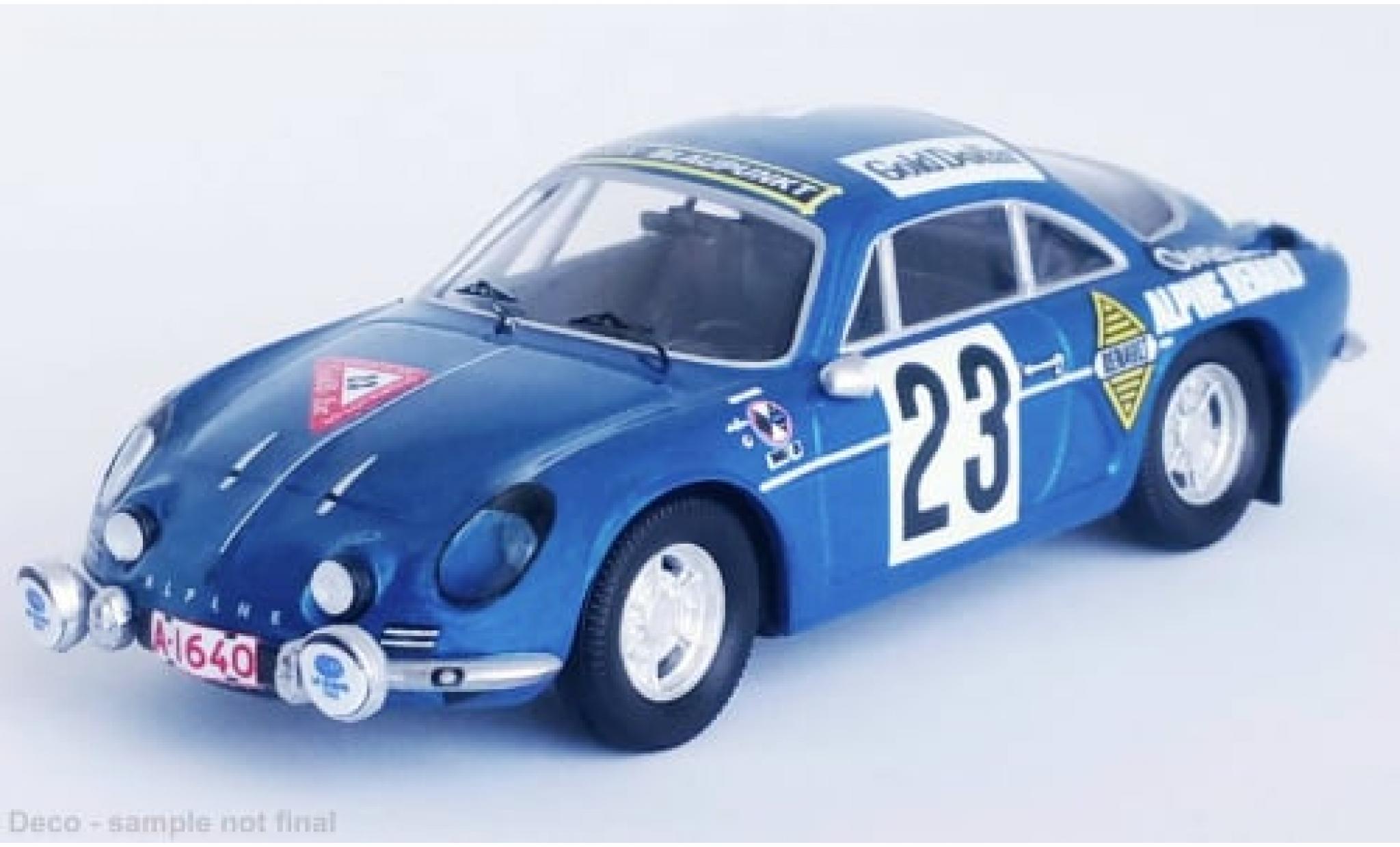 Alpine A110 1/43 Trofeu Renault No.23 1000 Lakes Rallye 1969 1:43 modelauto