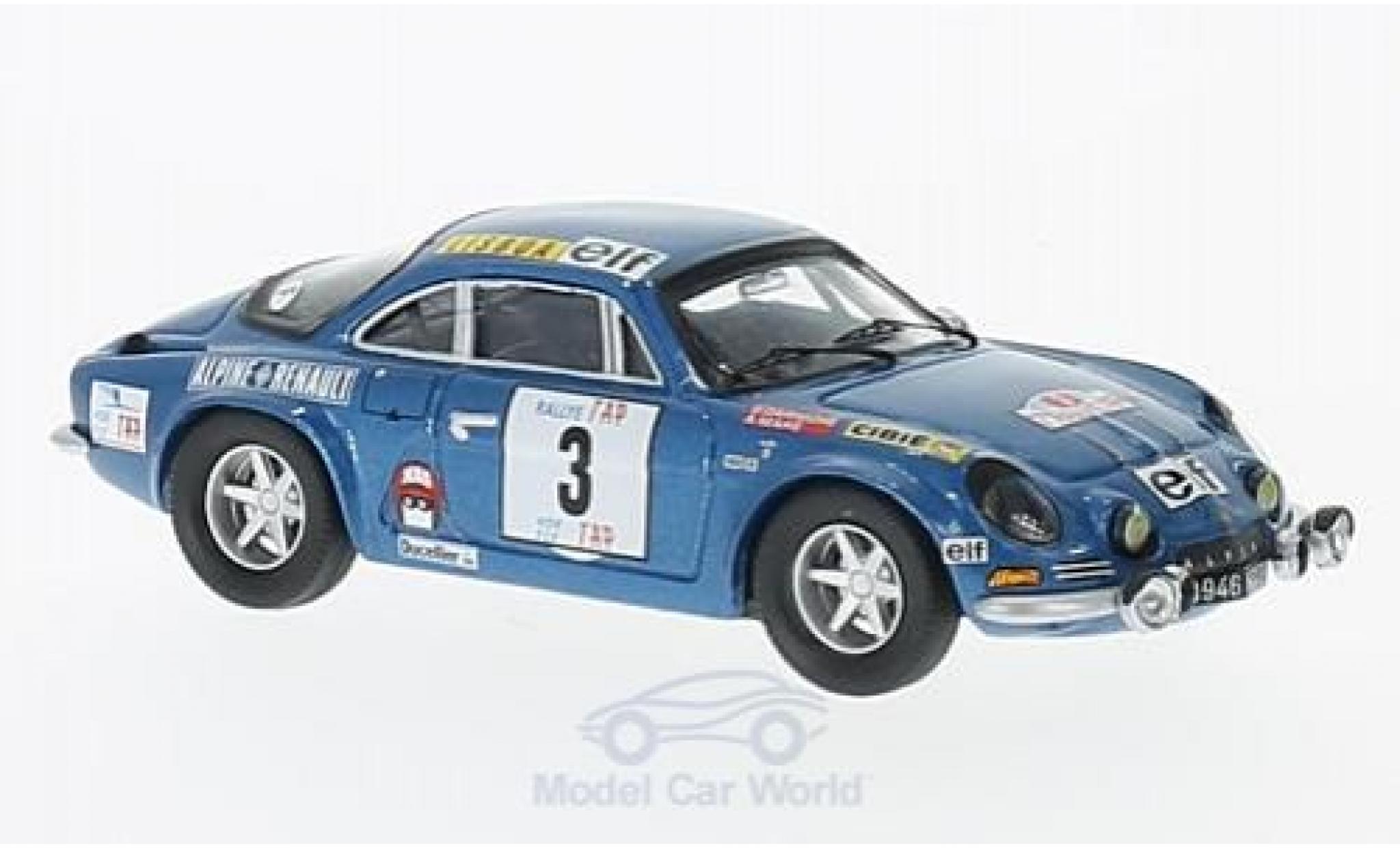 Alpine A110 1/43 Trofeu Renault No.3 Rallye Portugal 1973 B.Darniche/A.Mahe modelauto