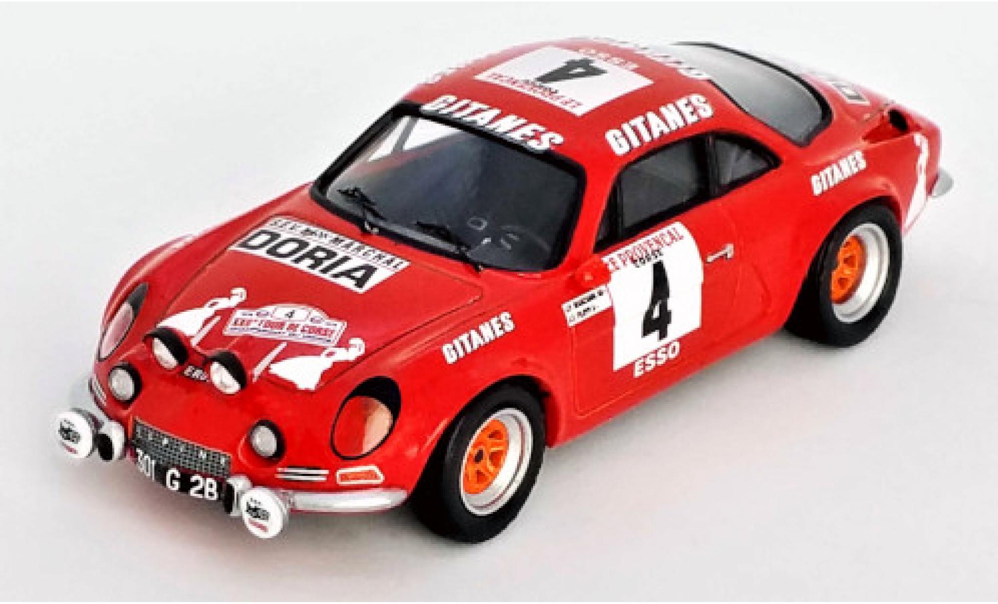 Alpine A110 1/43 Trofeu Renault No.4 Gitanes Rallye WM Tour de Corse 1978 J.P.Manzagol/J.F.Filippi modelauto