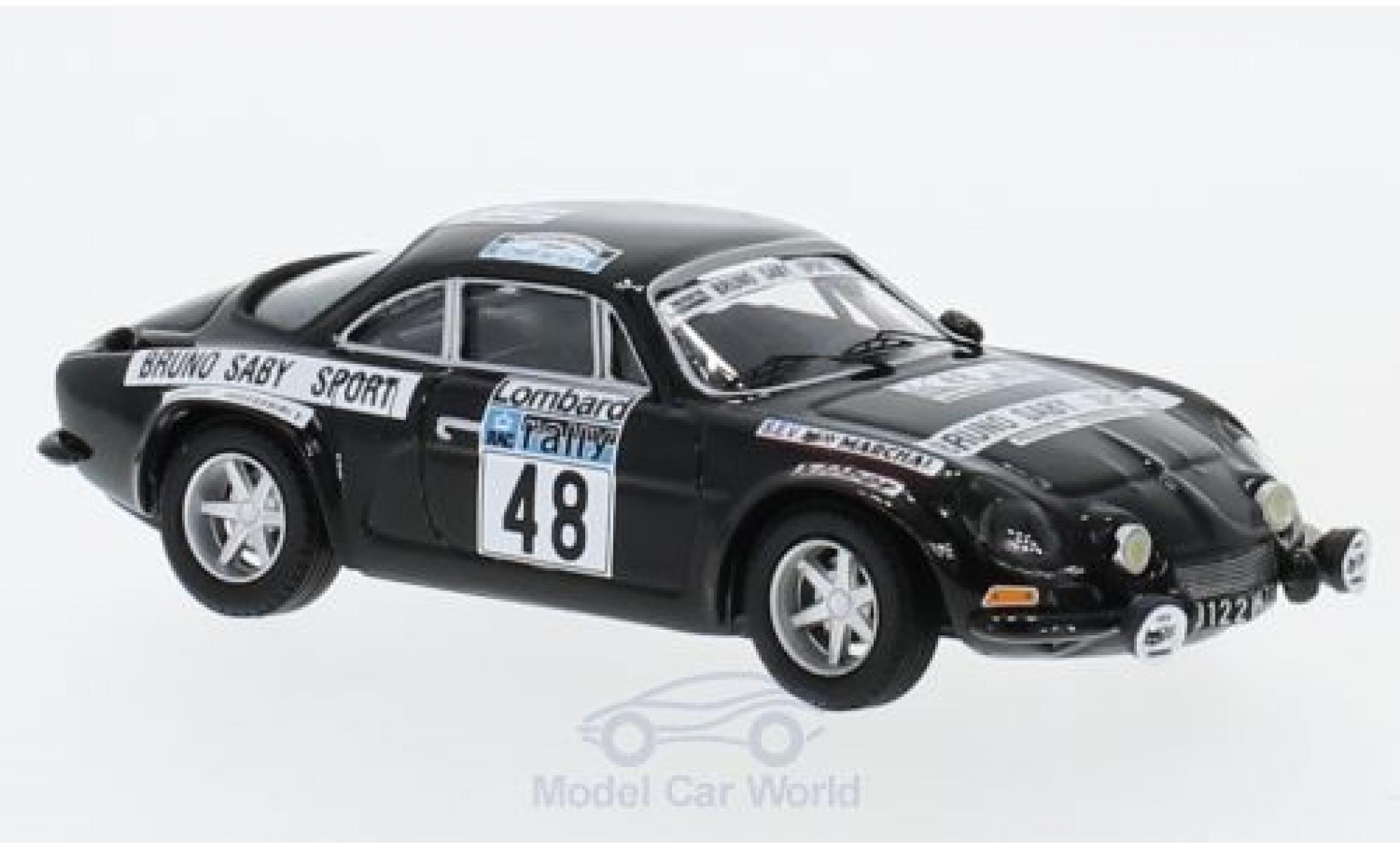 Alpine A110 1/43 Trofeu Renault No.48 Rallye WM RAC Rallye 1978 B.Saby/M.Guegan modelauto