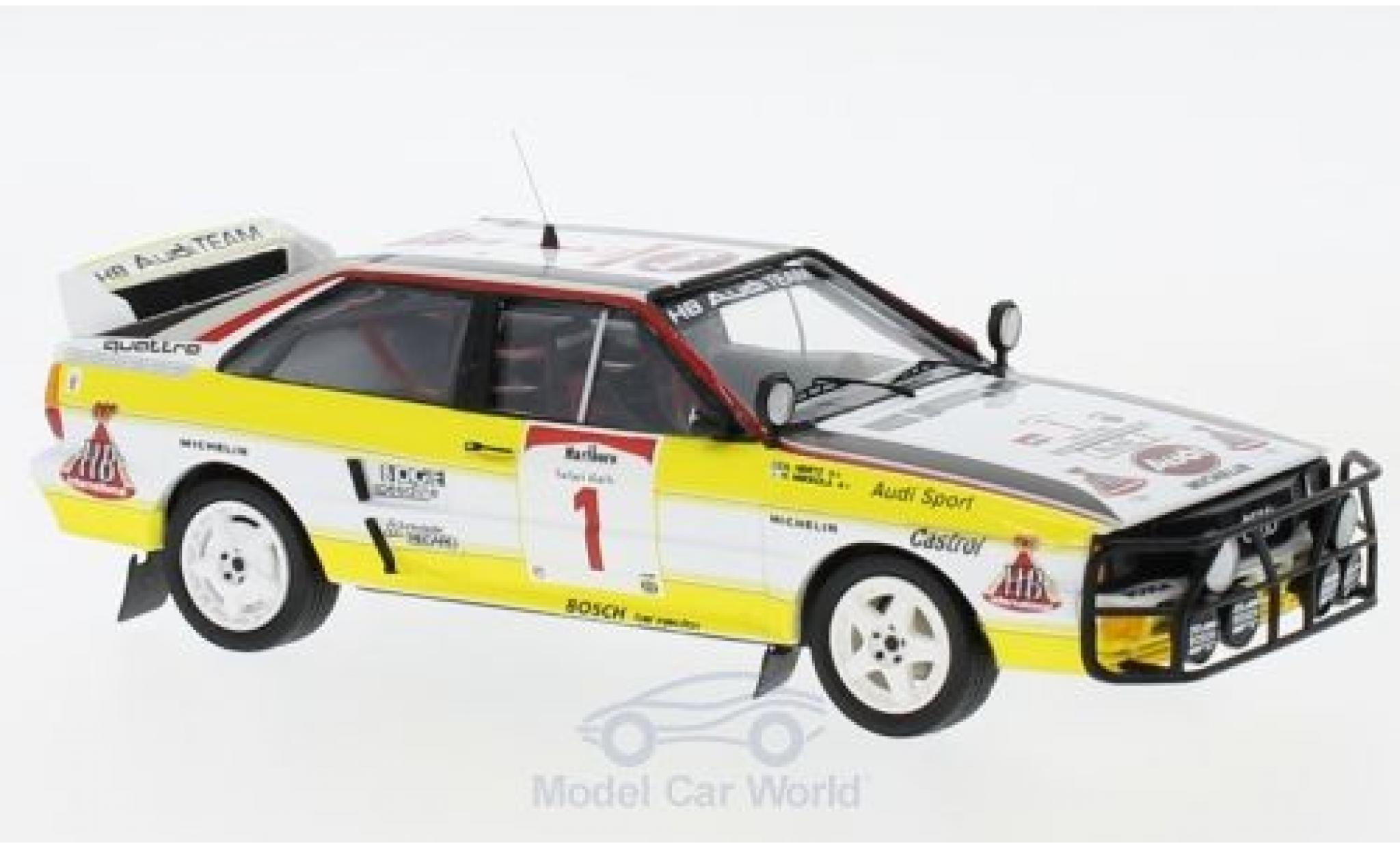 Audi Quattro 1/43 Trofeu quattro No.1 HB Team HB Rallye WM Safari Rallye 1984 H.Mikkola/A.Hertz modelauto