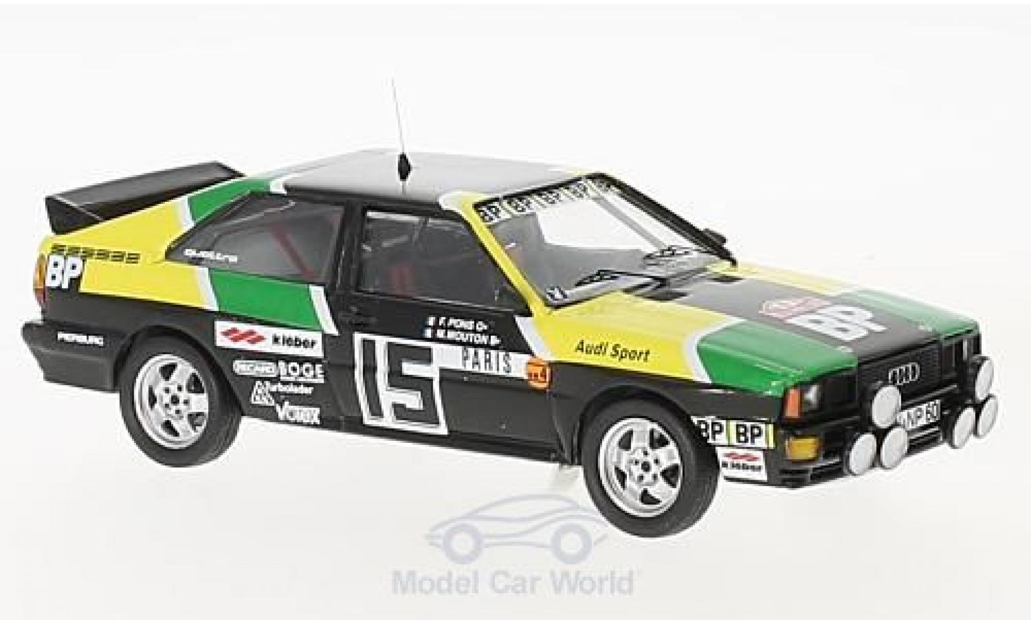 Audi Quattro 1/43 Trofeu quattro No.15 BP Rallye WM Rallye Monte Carlo 1981 M.Mouton/A.Arrii modelauto