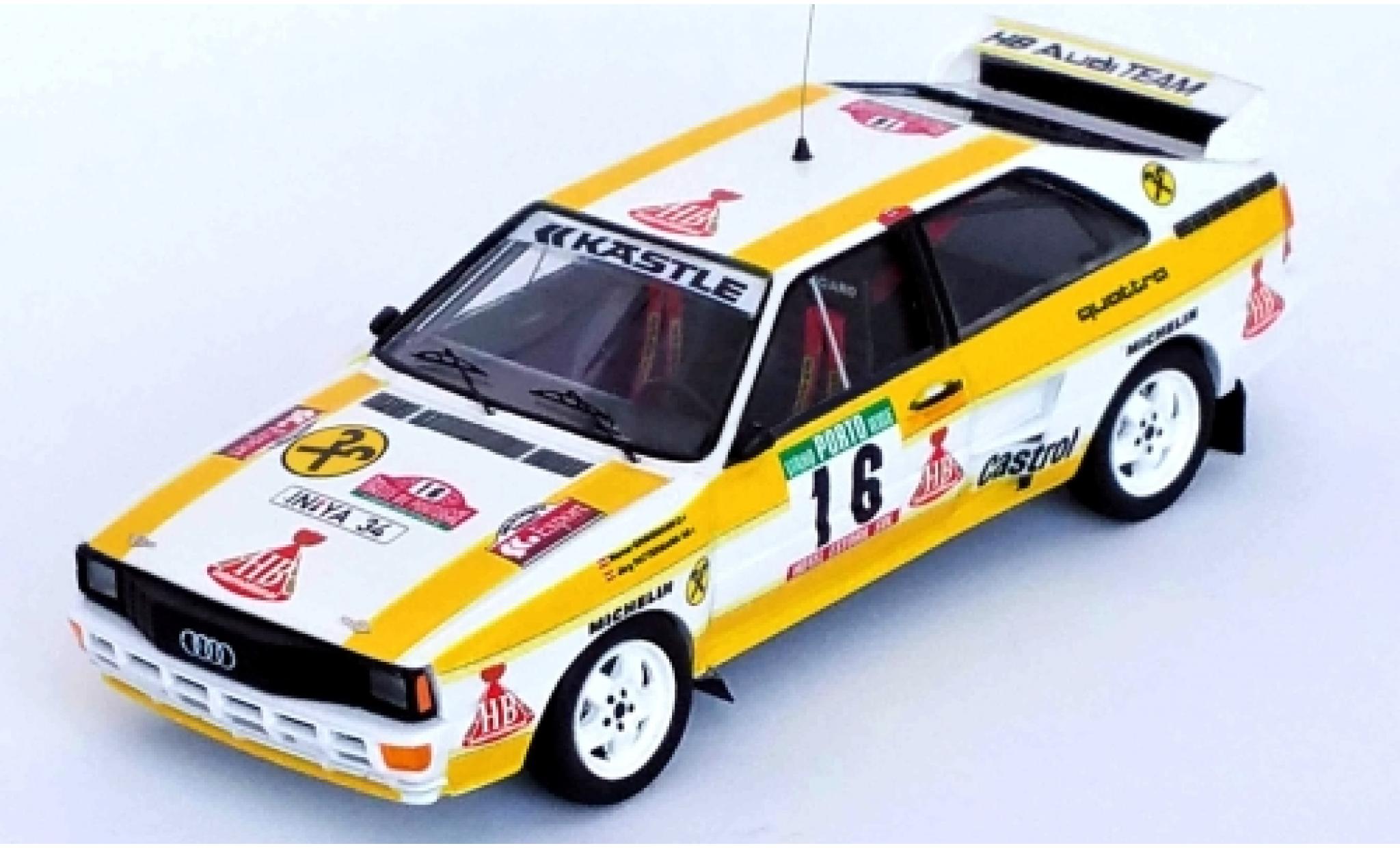 Audi Quattro 1/43 Trofeu quattro No.16 HB Rallye WM Rallye Portugal 1985 W.Grijssmann/J.Pattermann modelauto