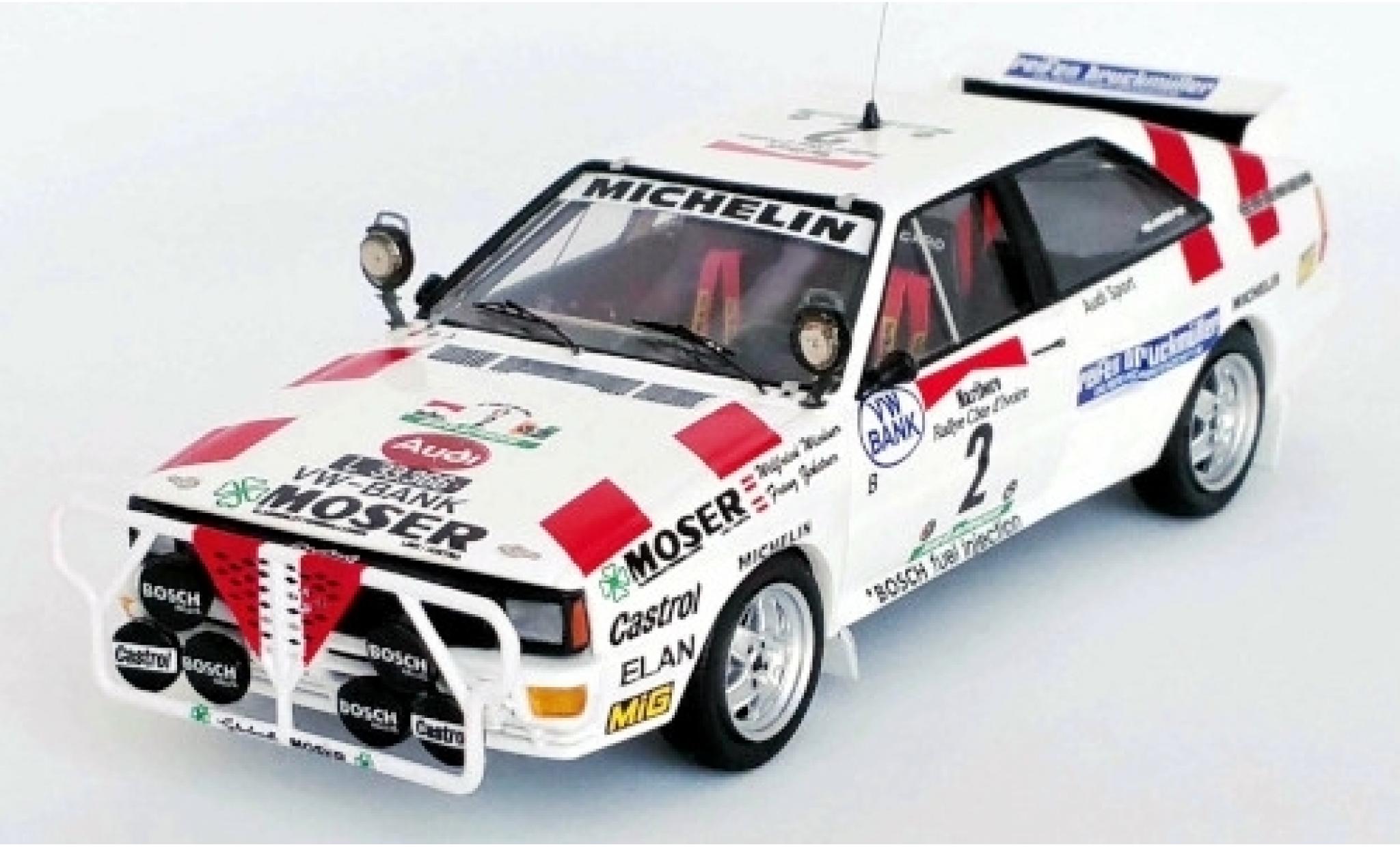 Audi Quattro 1/43 Trofeu No.2 Rally Bandama 1986 W.Wiedner/F.Zehetner modelauto