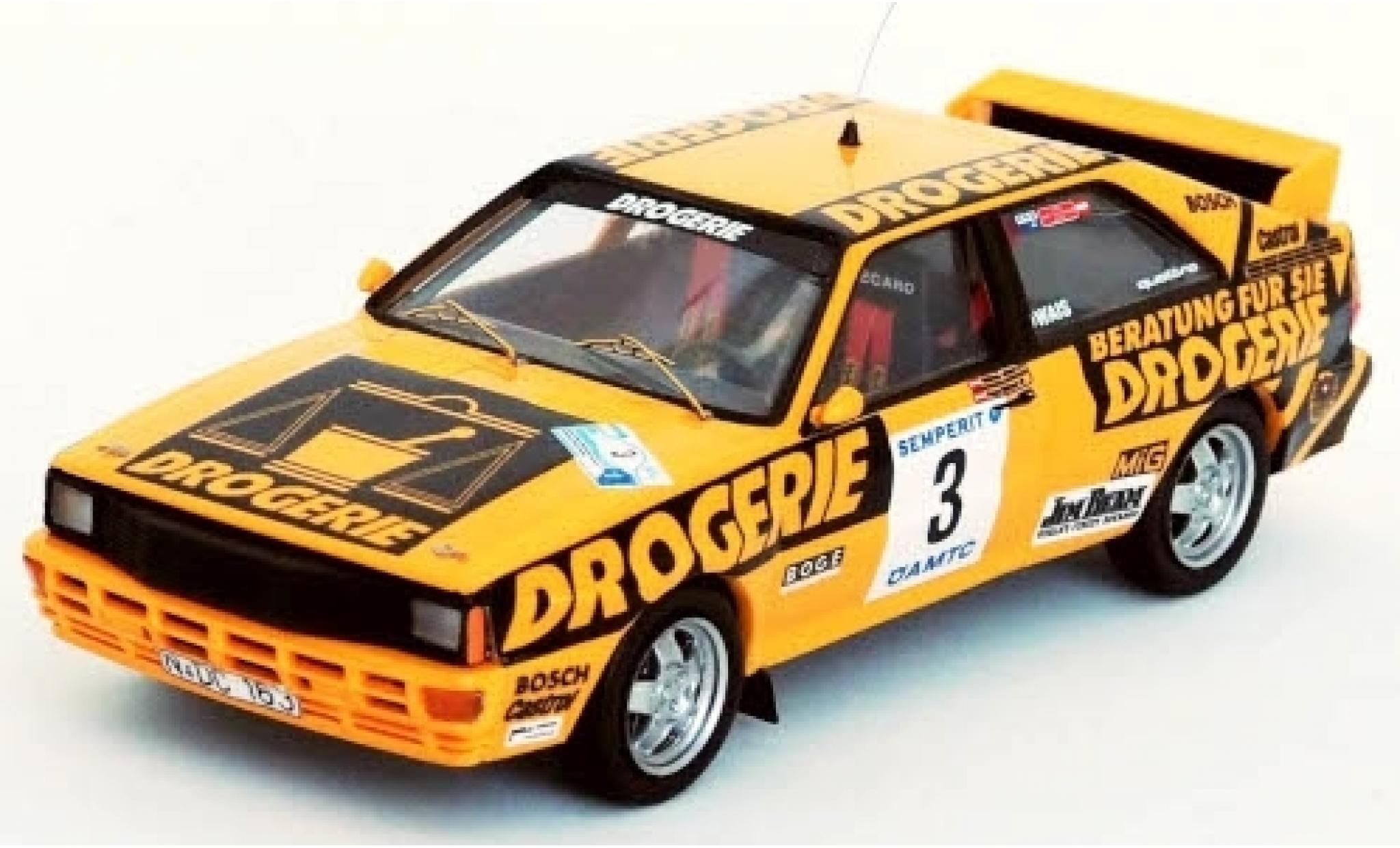 Audi Quattro 1/43 Trofeu quattro No.3 Int. Semperit Rally 1983 W.Wiedner/F.Zehetner modelauto