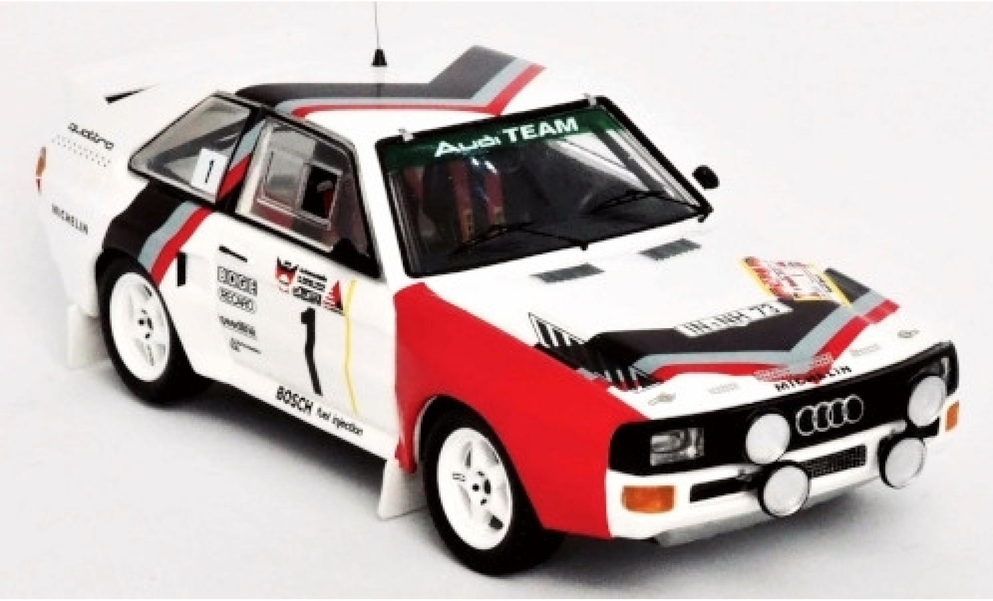 Audi Sport Quattro 1/43 Trofeu Sport quattro No.1 Team Rally DM 3 St&auml;dte Rally 1984 Version Freitagabend W.R&ouml;hrl/C.Geistd&ouml;rfer modelauto