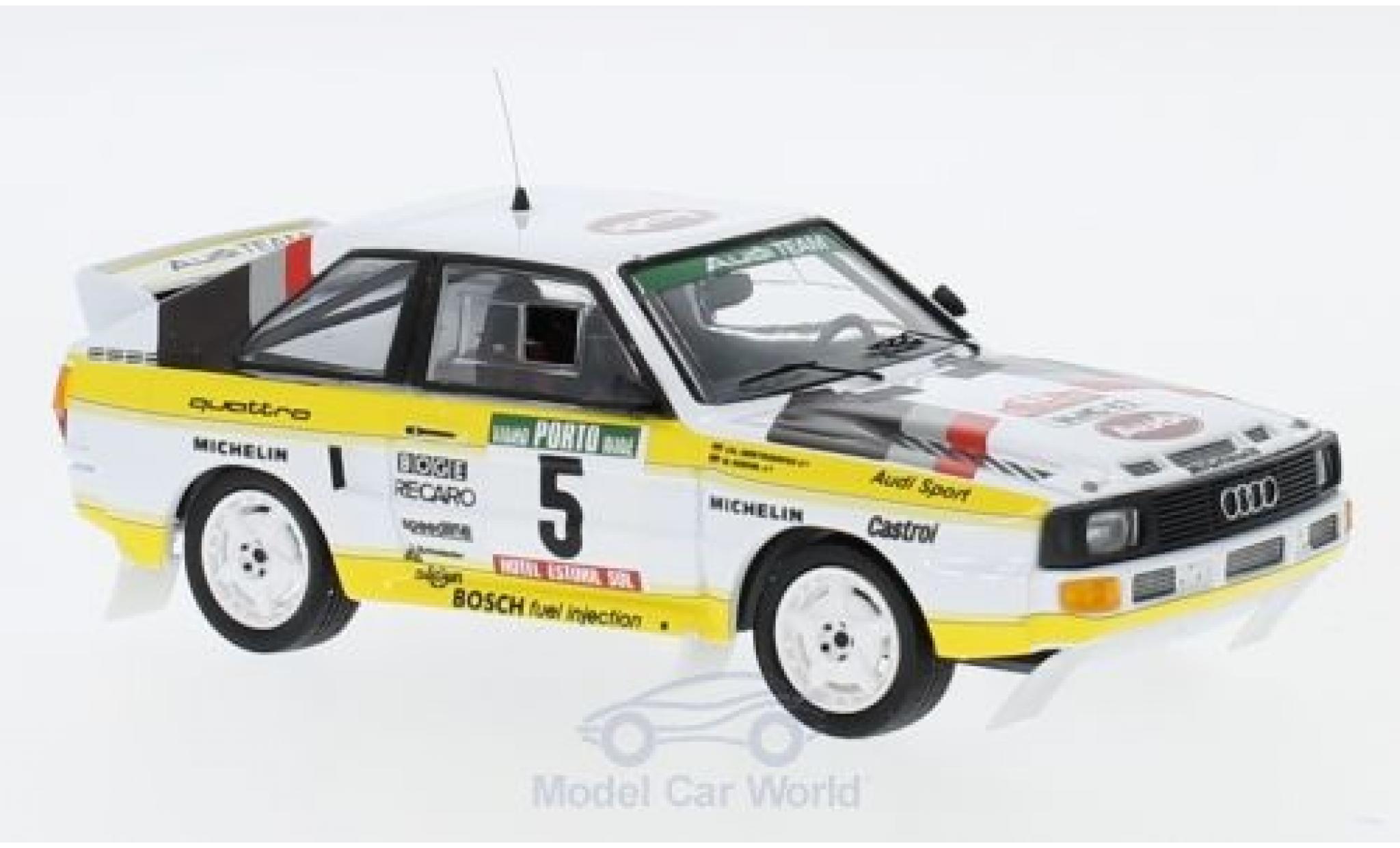Audi Sport Quattro 1/43 Trofeu Sport quattro No.5 HB Rallye WM Rallye Portugal 1985 mit Decals W.R&ouml;hrl/C.Geistd&ouml;rfer modelauto