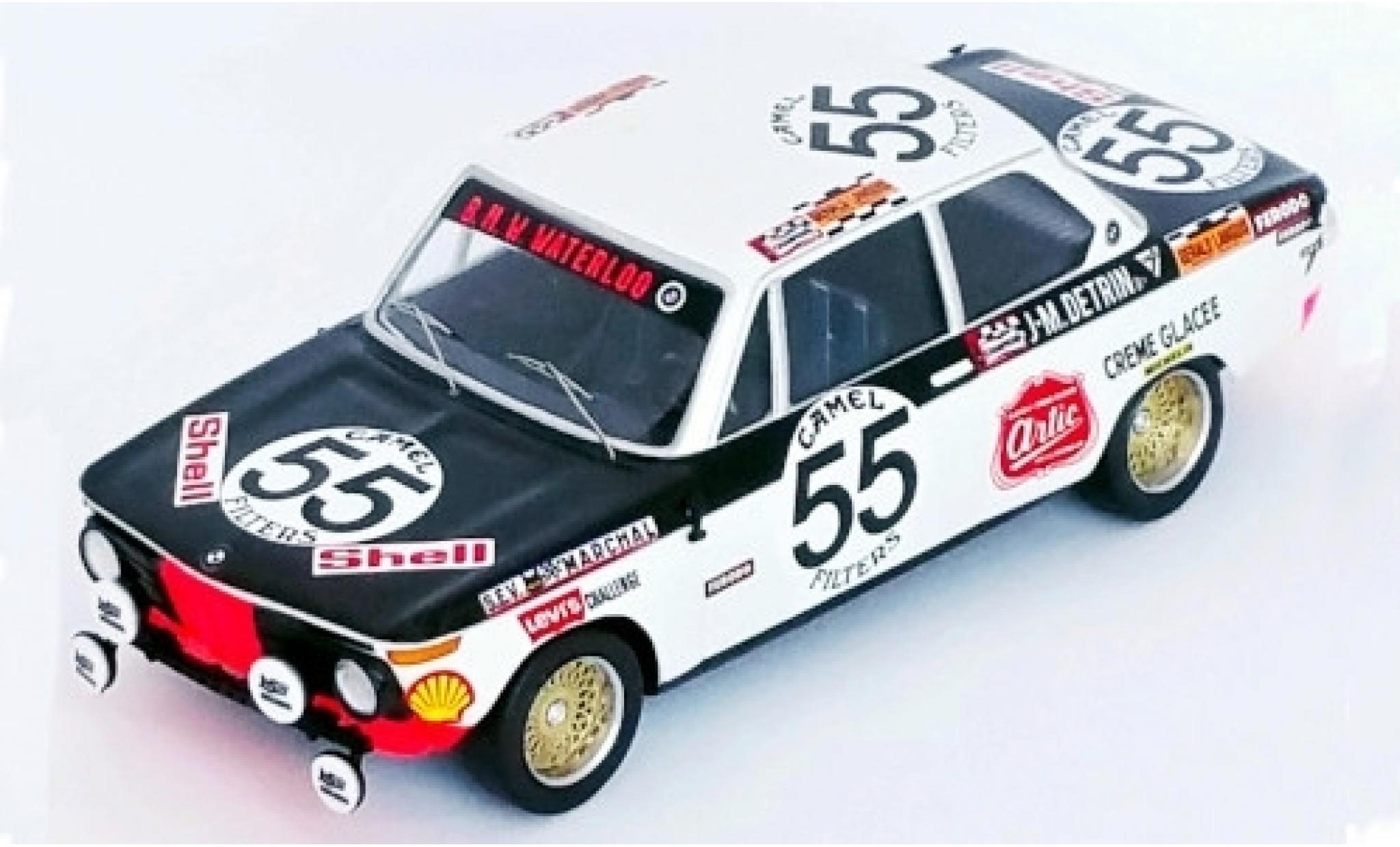 Bmw 2002 1/43 Trofeu No.55 Waterloo 24h Spa Francorchamps 1972 R.Derom/J-M.Detrin modelauto
