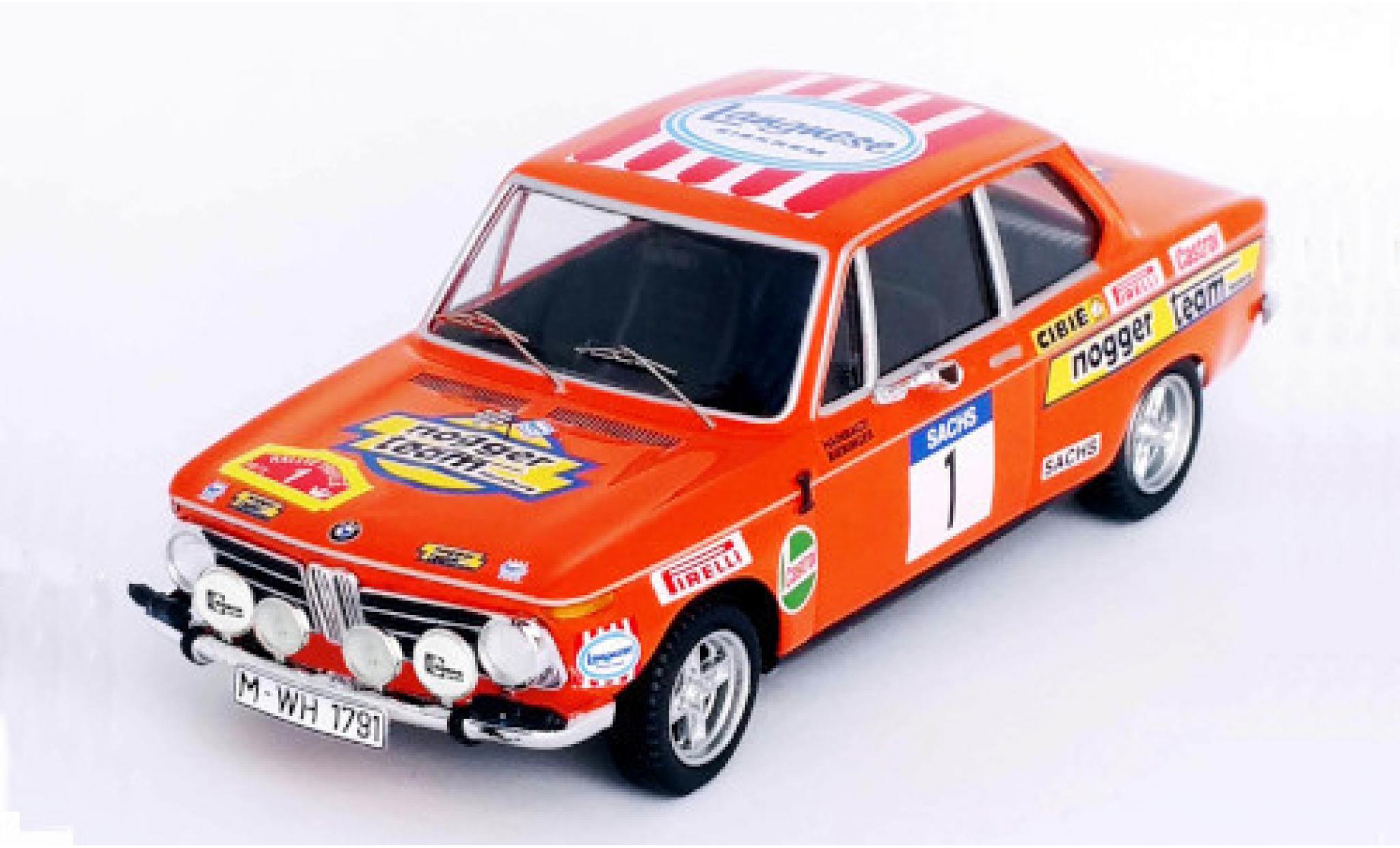 Bmw 2002 1/43 Trofeu ti No.1 Nogger Team Hamburg Langnese Rallye DM Rally Trifels 1973 R.Hainbach/W.Biebinger modelauto