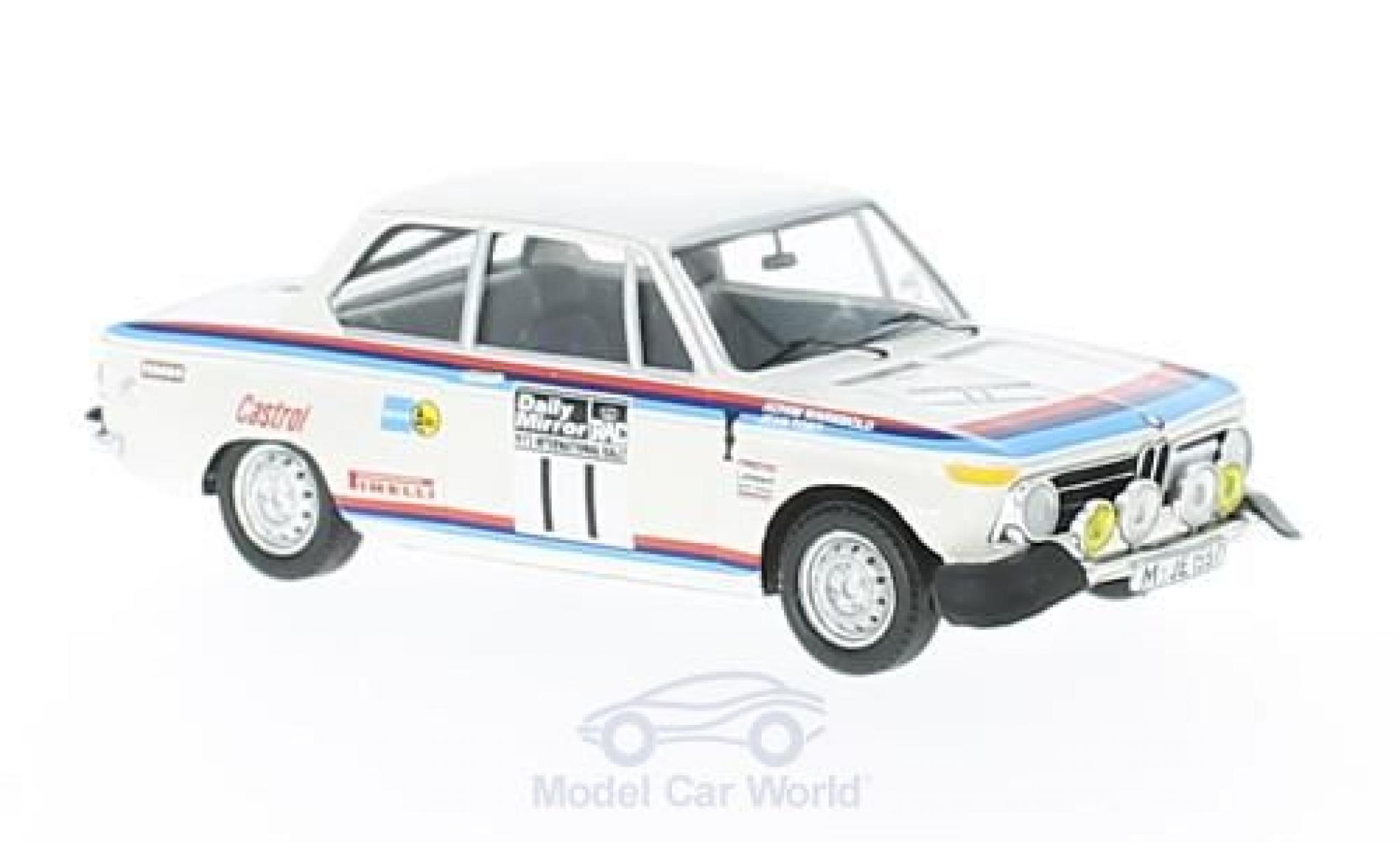 Bmw 2002 Ti 1/43 Trofeu ti No.11 RAC Rallye 1973 A.Warmbold/J.Todt modelauto